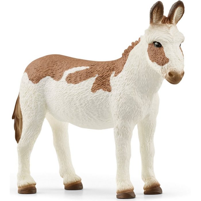 Schleich® Spielfigur FARM WORLD Amerikanischer Esel gefleckt (13961)