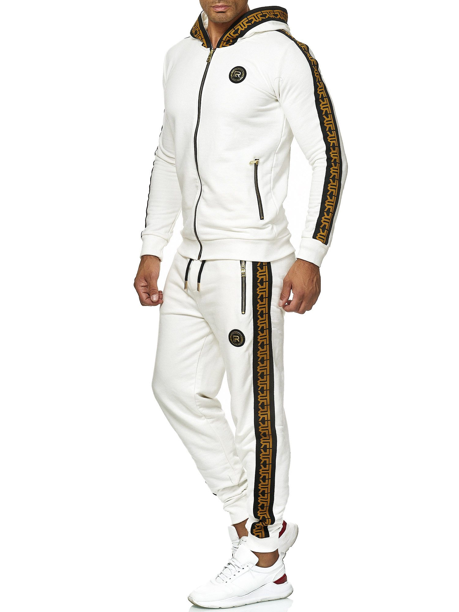Jogginganzug Red Bridge Herren Jogginganzug Sweat Suit Set Jacke Hose