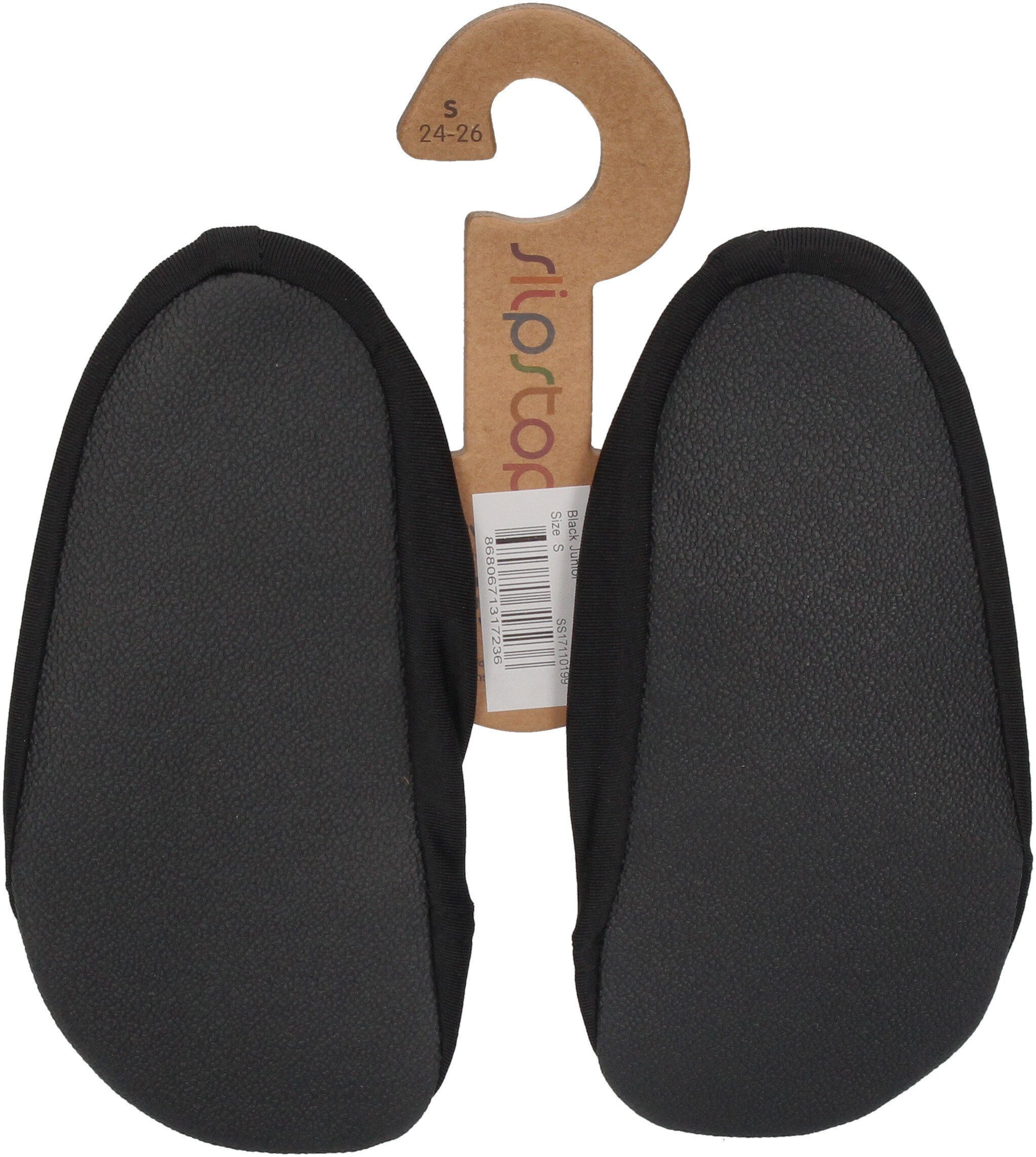 Slipstop Black Junior Badeschuh Schwarz