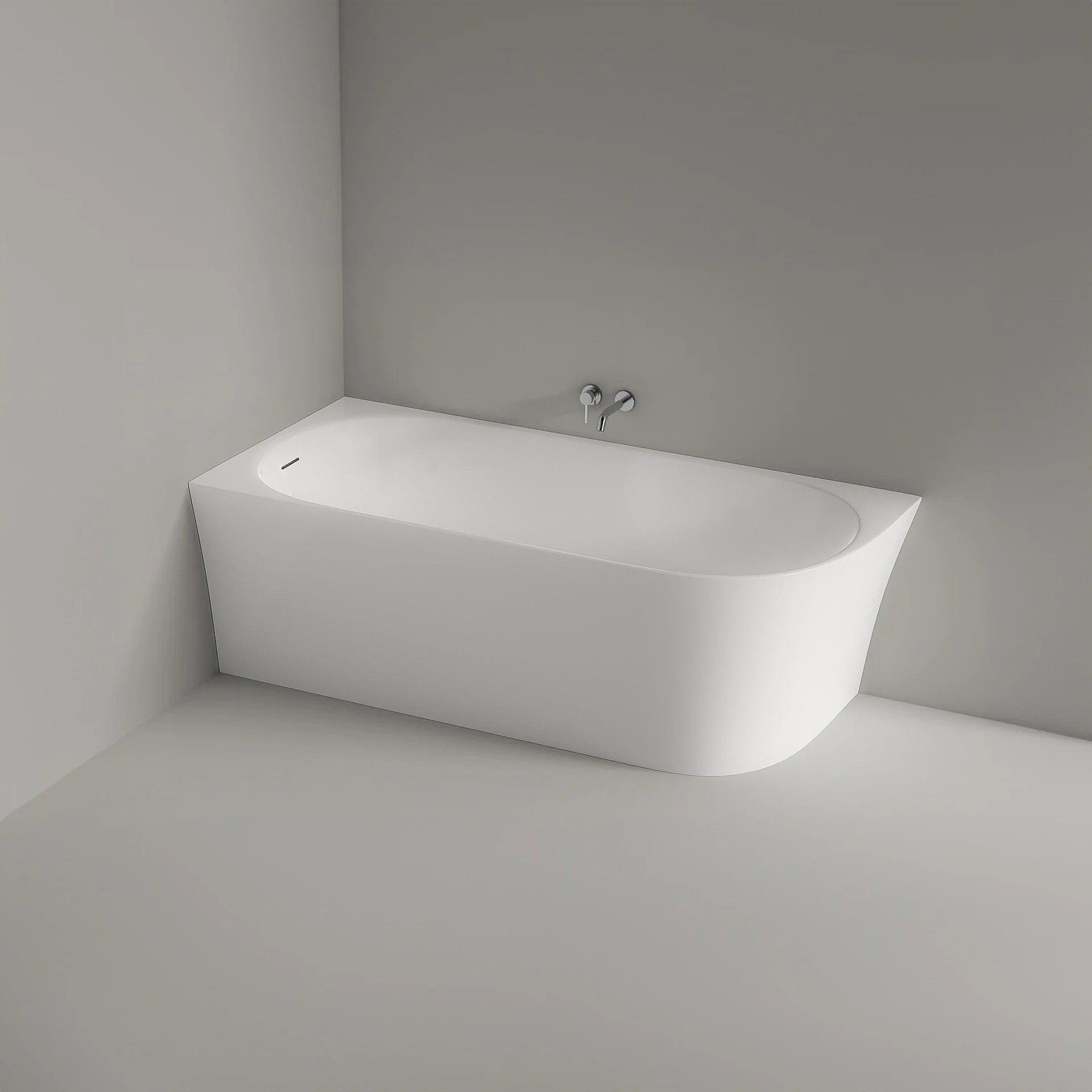 Bernstein Badewanne NORA CORNER LINKS, Halbfreistehende günstig online kaufen