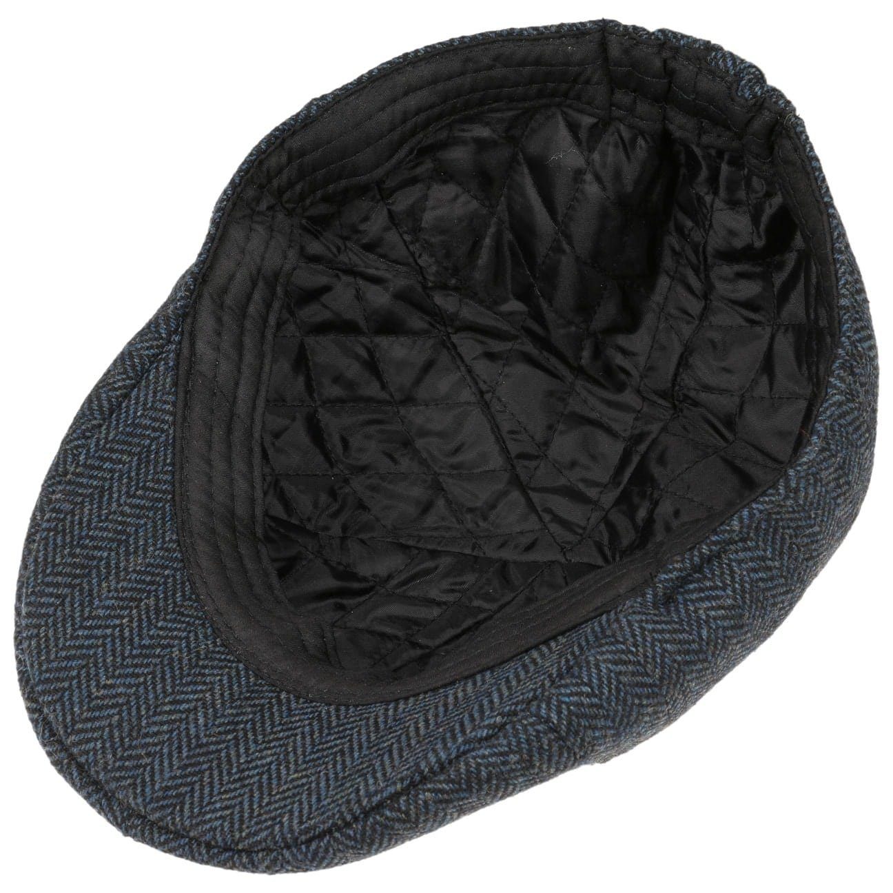 Lipodo Flat mit schwarz-blau Schirm (1-St) Schirmmütze Cap