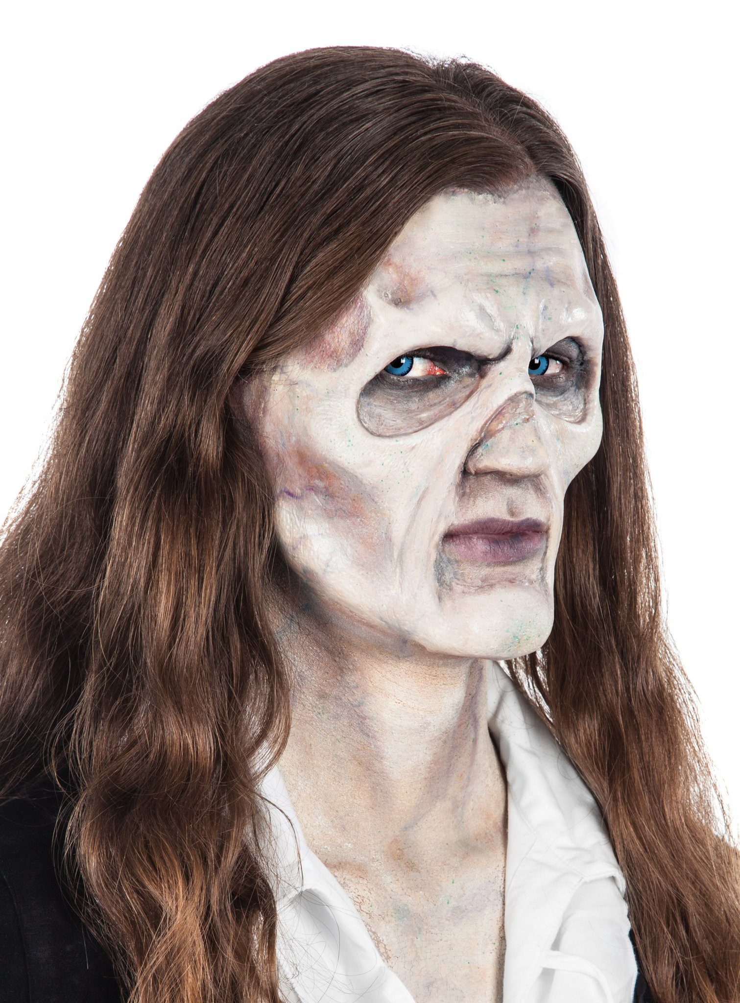 Maskworld Verkleidungsmaske Special FX Vampir Maske, Professionelle Spezialeffekt-Maske aus hochwertigem, flexiblem Schauml