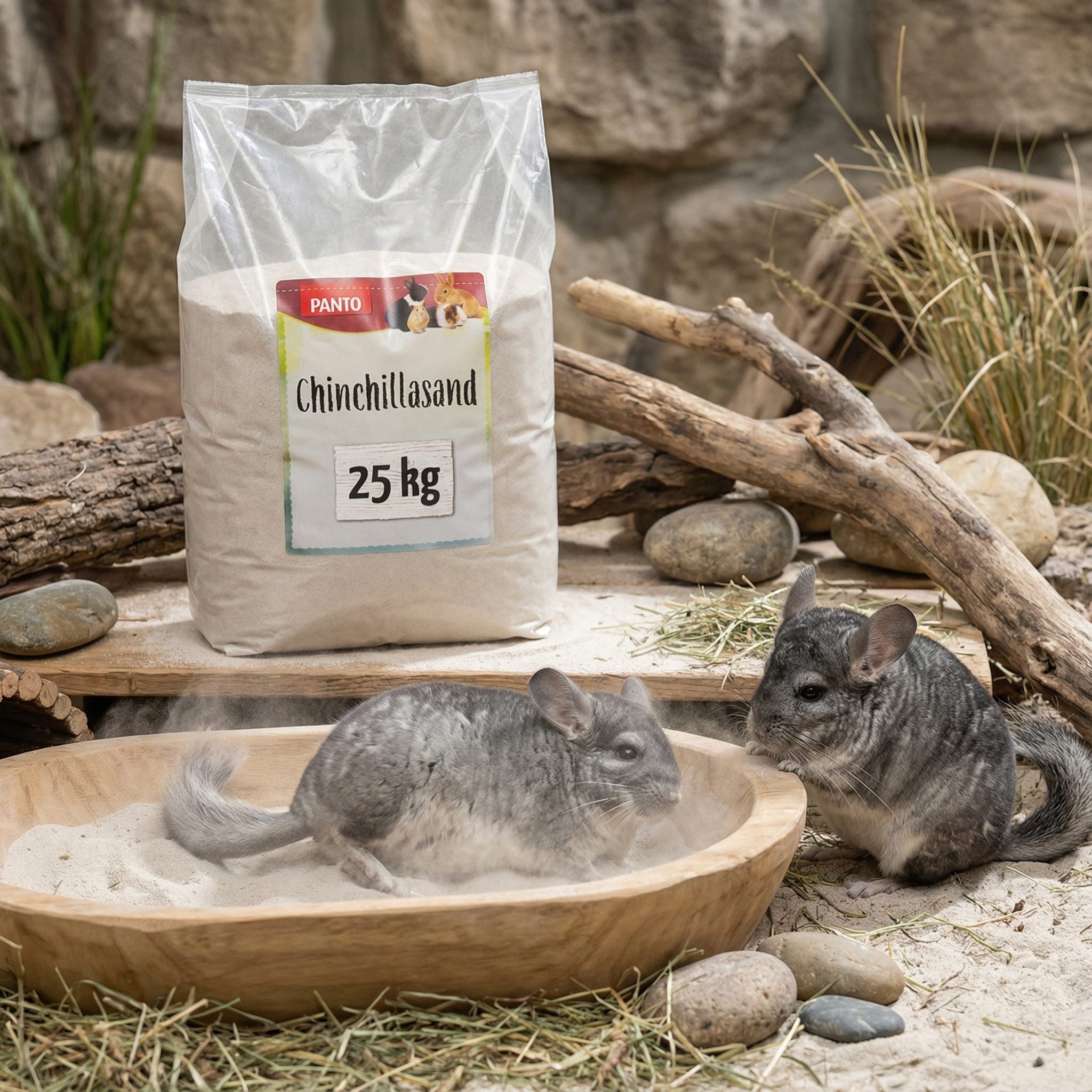 PANTO Terrariensand Chinchillasand, Feiner naturweißer Quarzsand – Bild 3 von 5