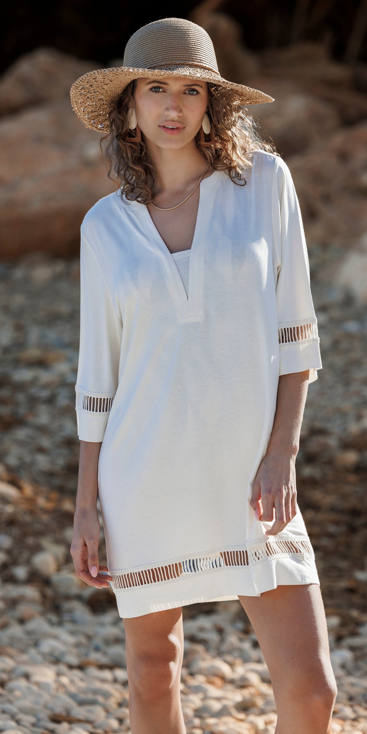 Pastunette Strandkleid Damen Jerseykleid (1-tlg) Modisches Design