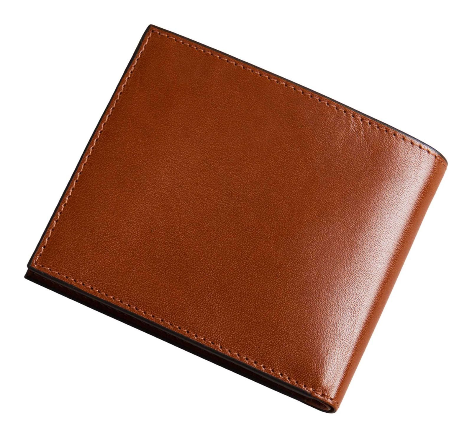 Ted Baker Geldbörse Embossed Corner Leather Bifold Coin Wallet, aus echtem Leder mit RFID-Blocker Schutz