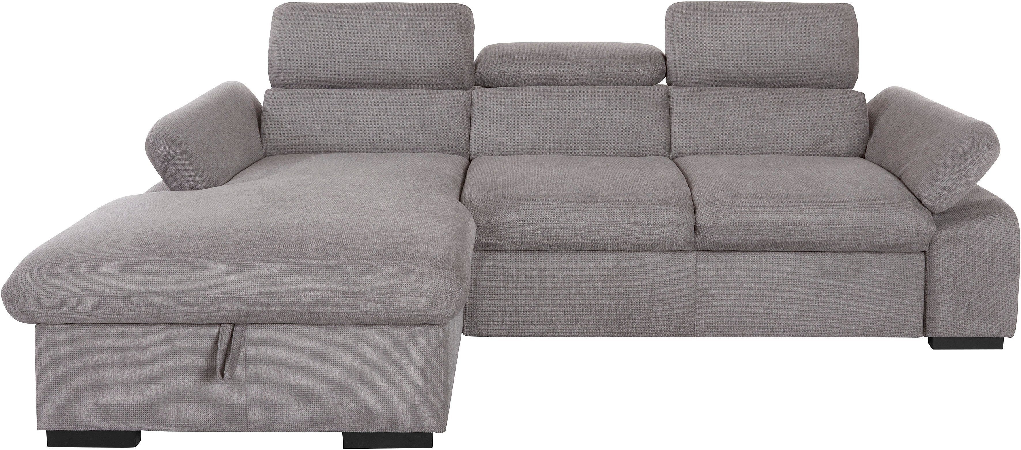 COTTA Ecksofa "Lola L-Form mit Kopfteilfunktion & Hocker", (Set, mit Hocker günstig online kaufen