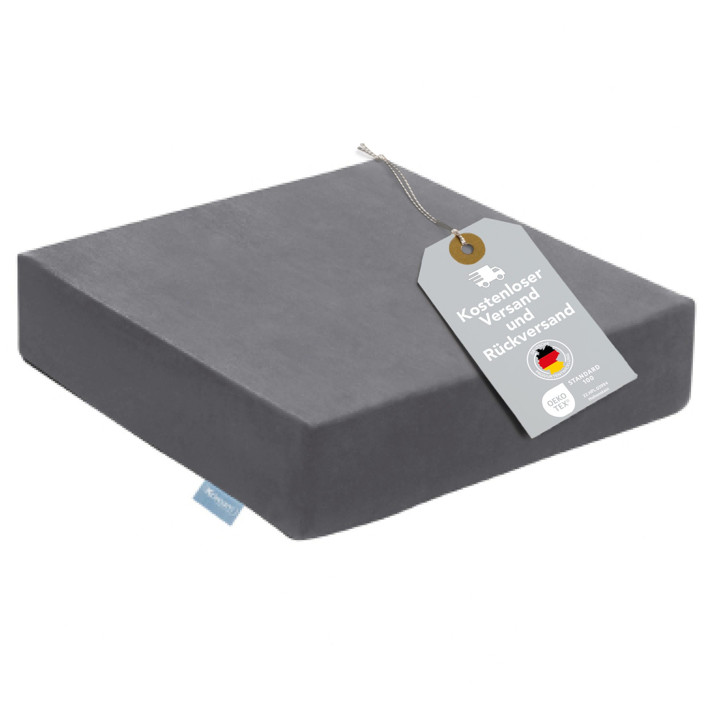 XDREAM Подушки Sitzerhöhung, Aufstehkissen, Aufstehhilfe, formstabiles Kissen, softer Mikroplüschbezug, Anti-Rutsch-Unterseite