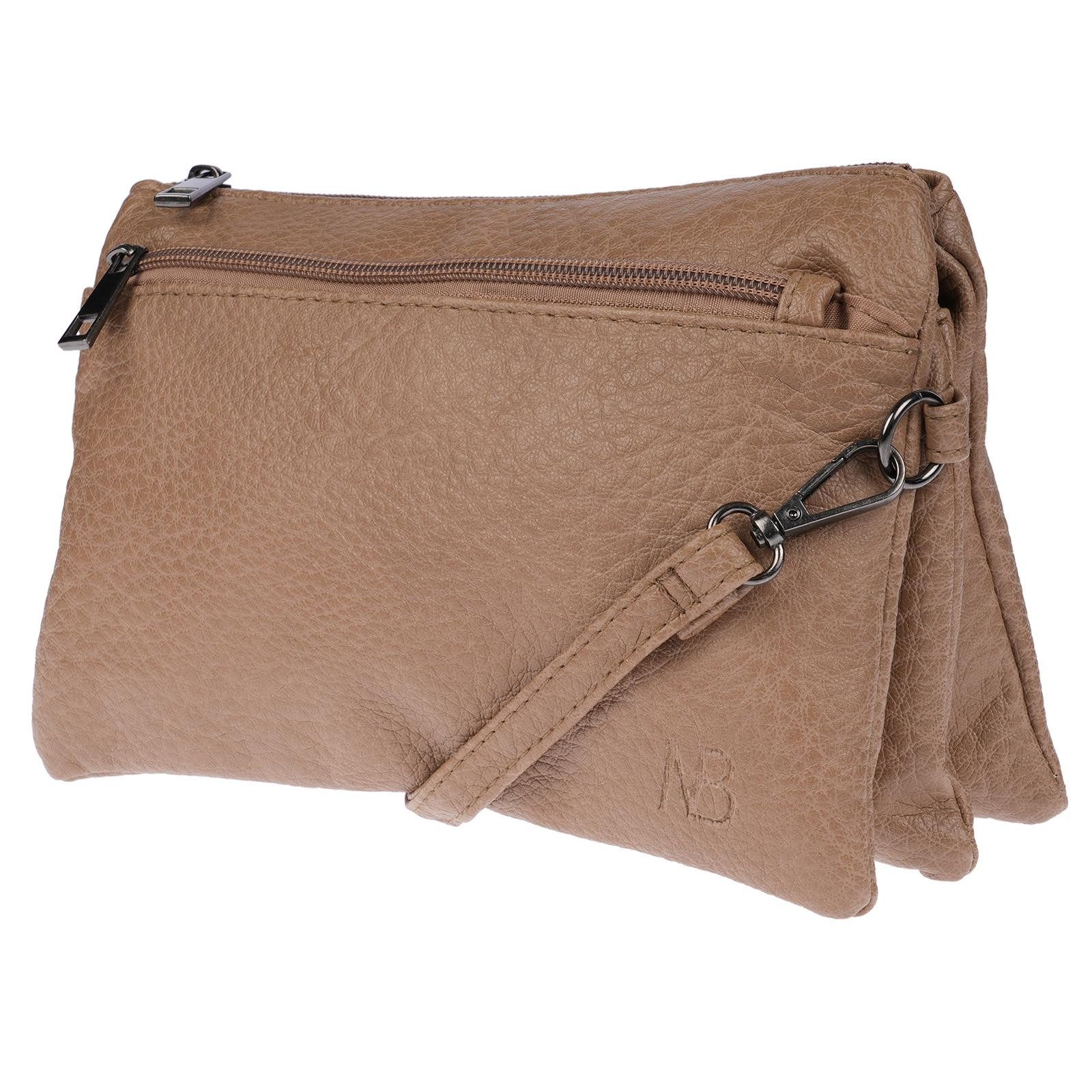 Christian Wippermann Umhängetasche Damen Tasche Schultertasche Umhängetasche Crossover Bag (1 tlg), Leder Optik Handtasche