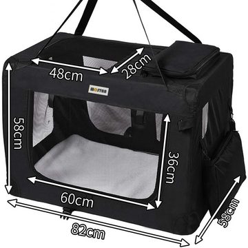 Feel2Home Tiertransporttasche Hundetasche Hundetransporttasche Hundebox XL Katzentransportbox