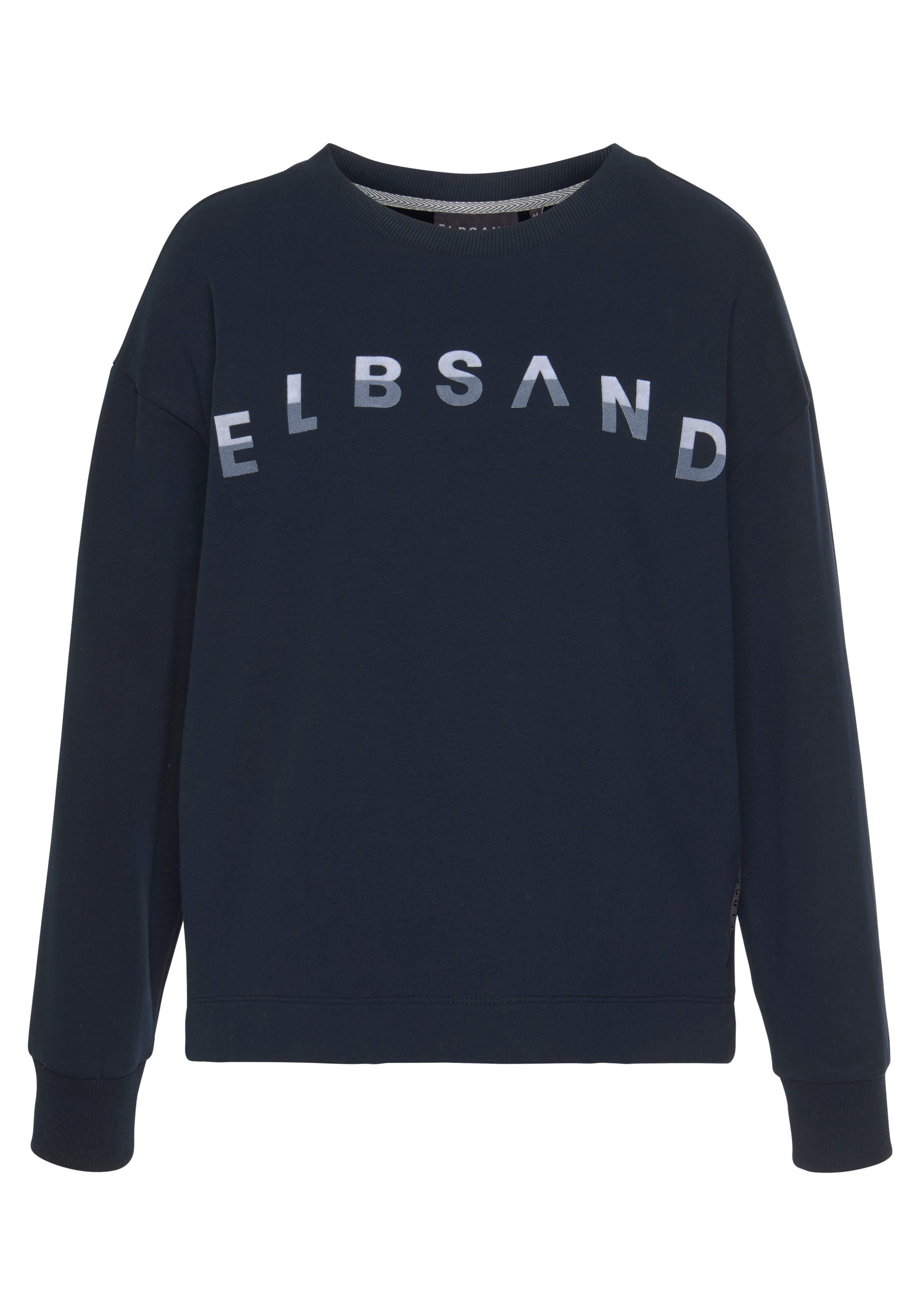 Elbsand mit Flockprint Sweatshirt Sontje vorne