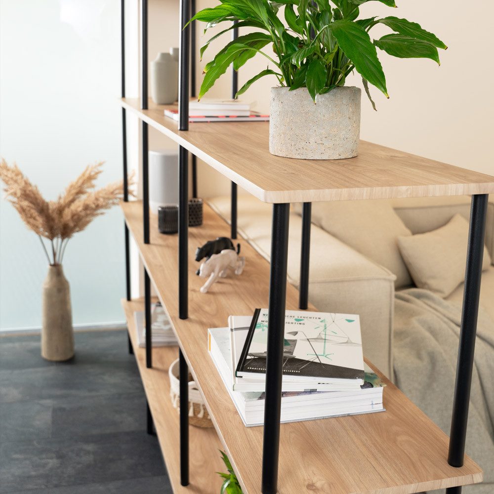 HOME DELUXE Regal INDU, Bücherregal, Standregal, Wohnzimmerregal, Dachschrä günstig online kaufen