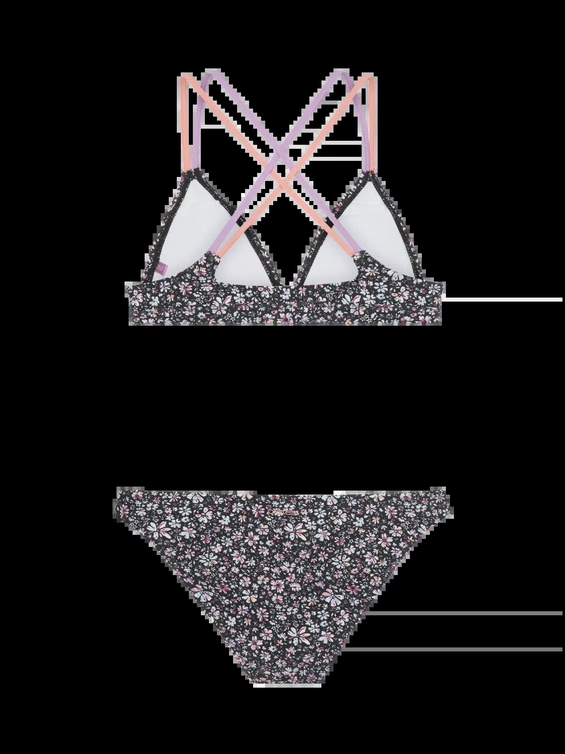 Protest Bustier-Bikini-Top PRTEVA JR triangle Black True bikini