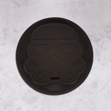 Thumbs Up Coffee-to-go-Becher Original Stormtrooper - Keramikbecher mit Silikondeckel (schwarz), Keramik