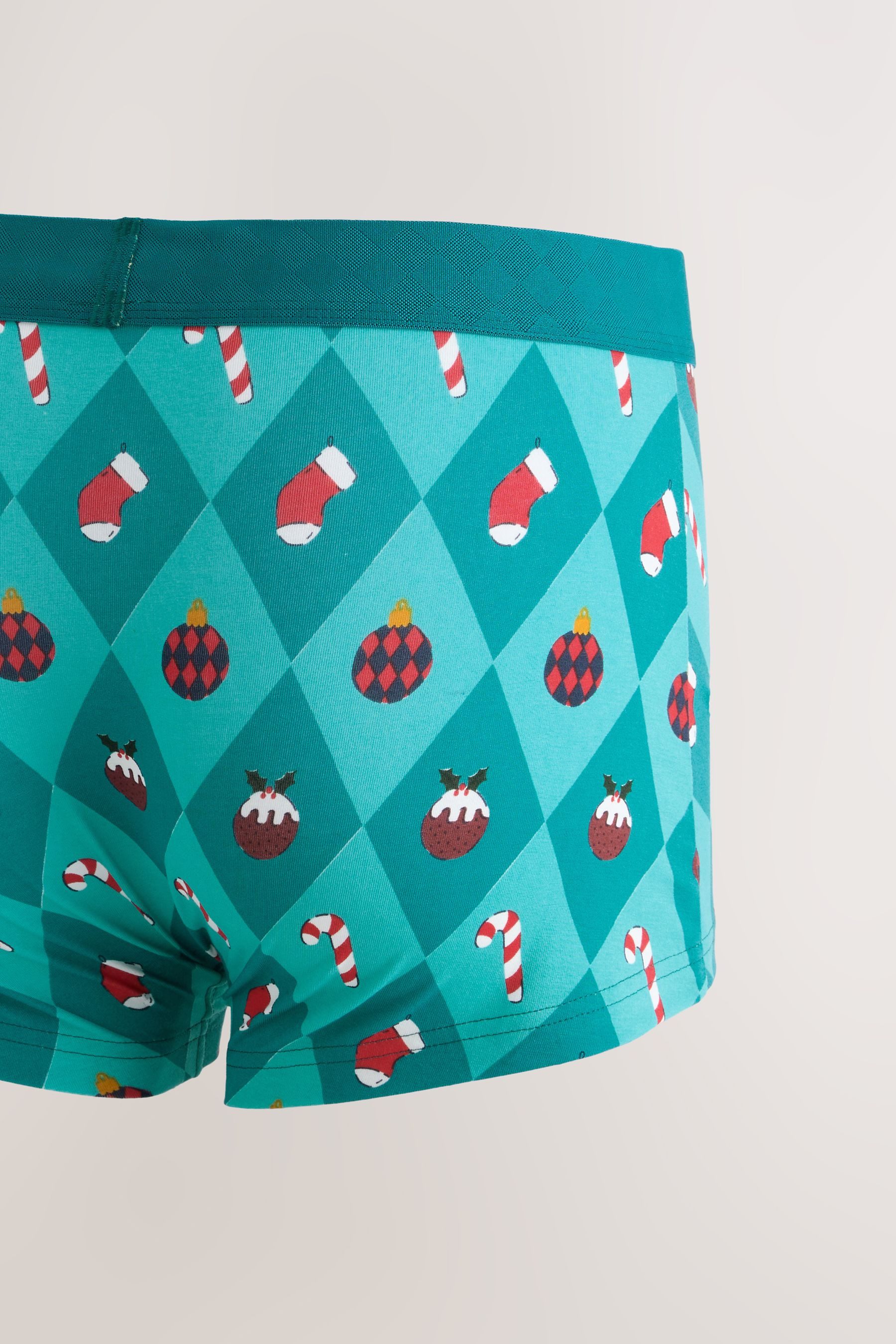 Next Boxershorts Boxershorts mit Weihnachtsmotiven (5-St)