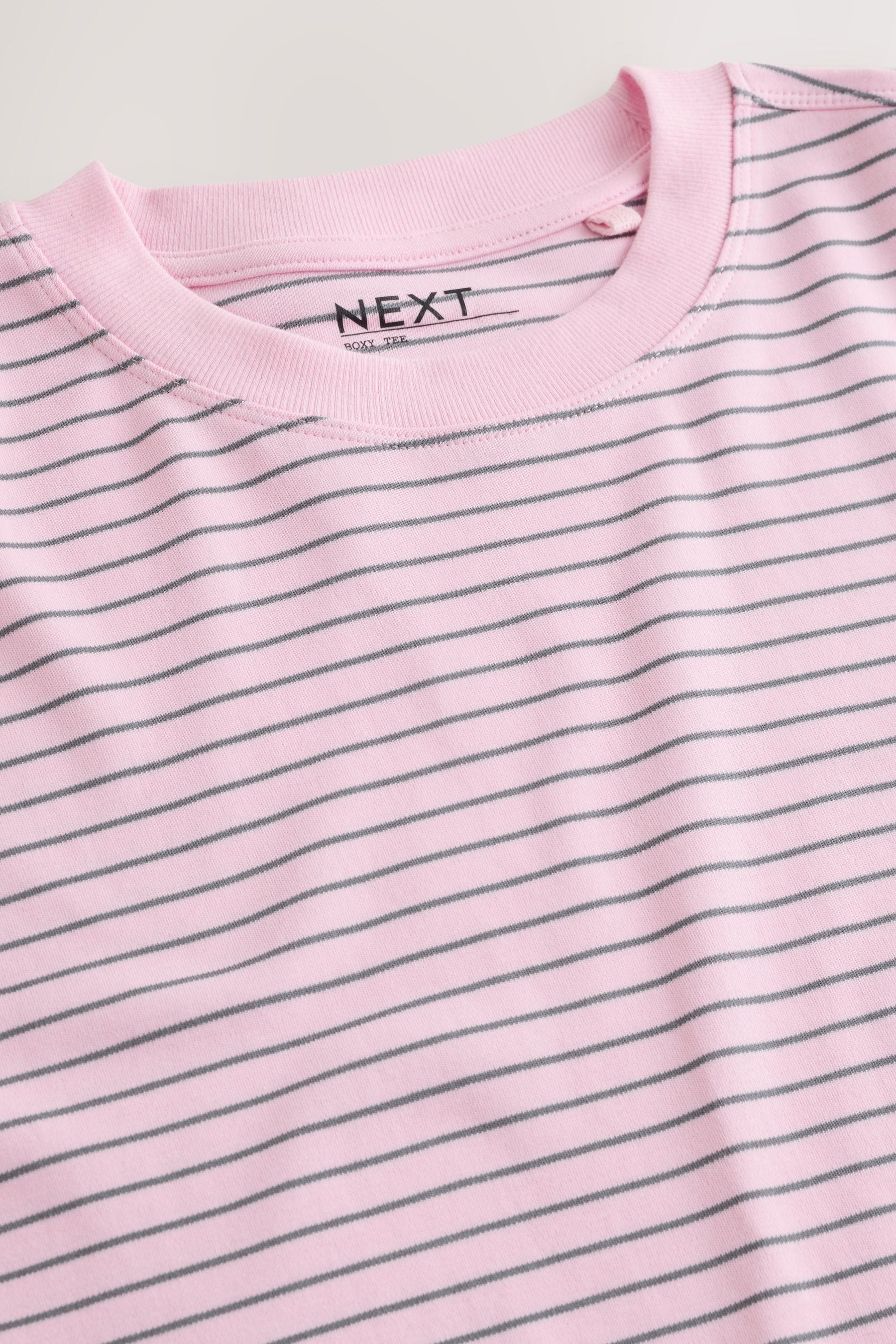 Next T-Shirt Kastiges Relaxed Fit Oversized-T-Shirt, Baumwolle (1-tlg) günstig online kaufen