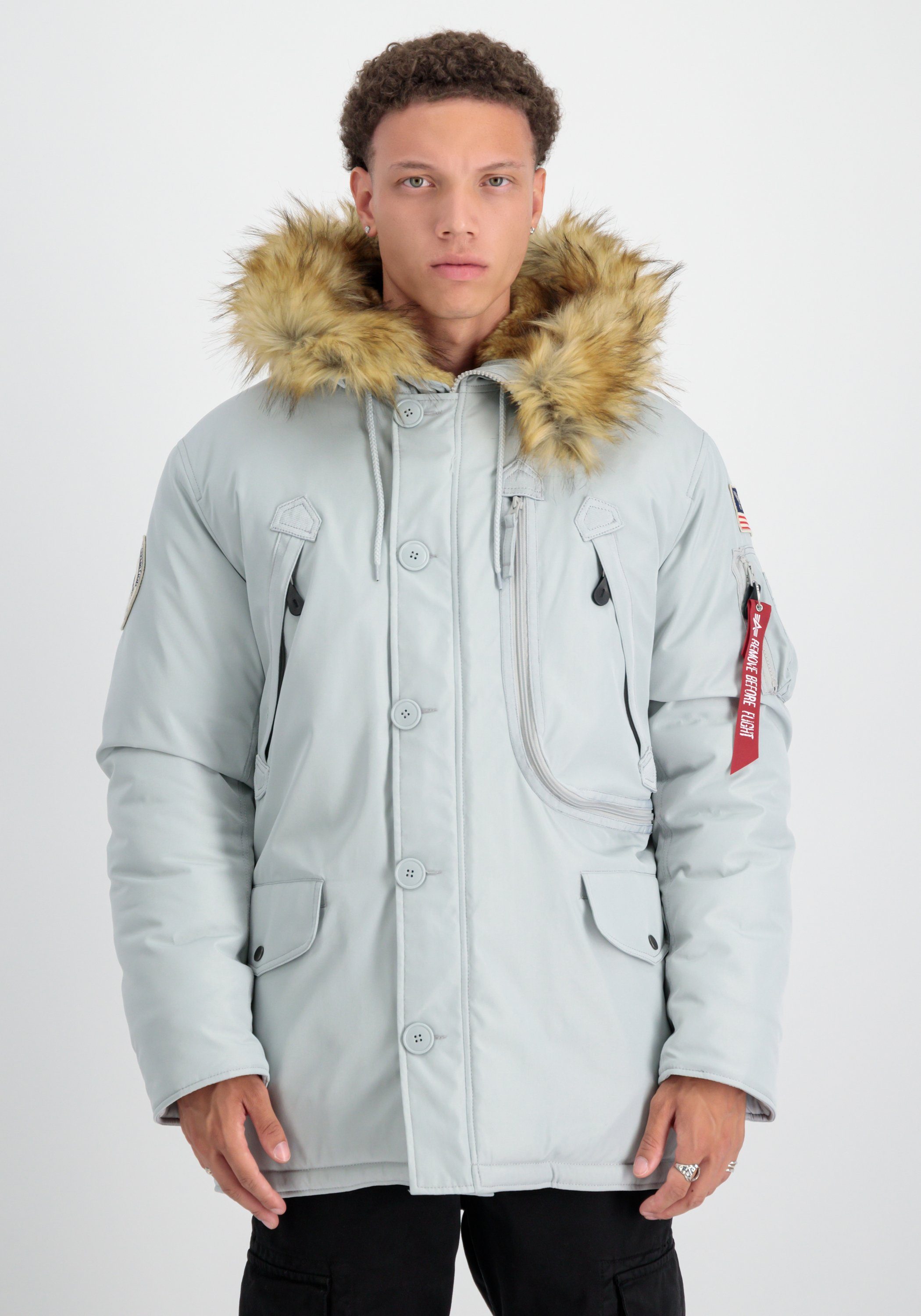 Alpha Industries Winterjacke Alpha Industries Men - Parka & Winter Jackets Polar Jacket grey