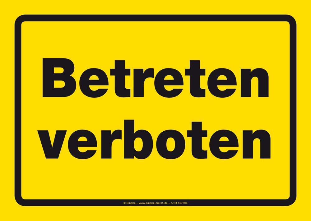 Sticker Warnung - Наклейки - Betreten verboten