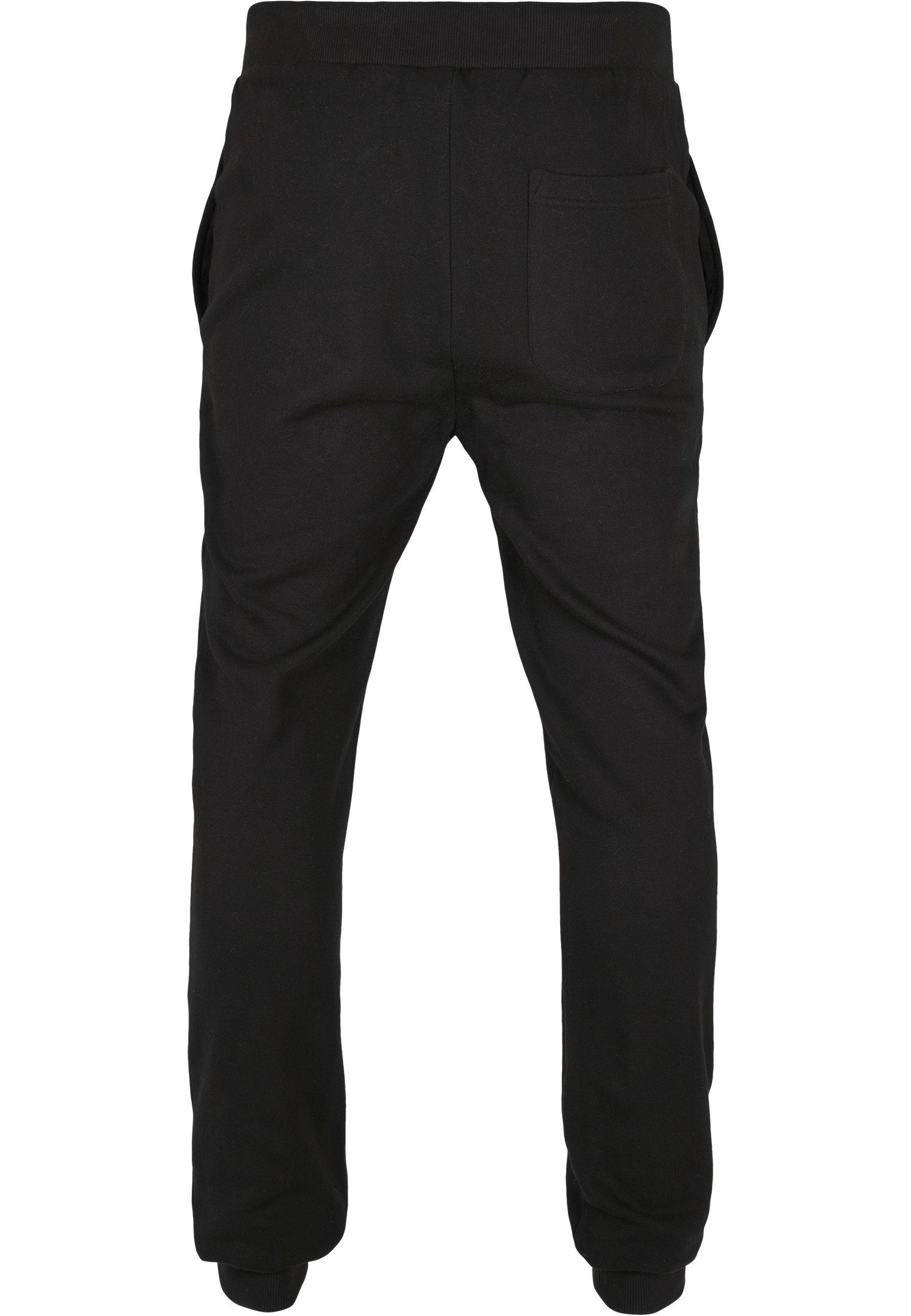 URBAN CLASSICS Basic Stoffhose black (1-tlg) Organic Boys Sweatpants Kids