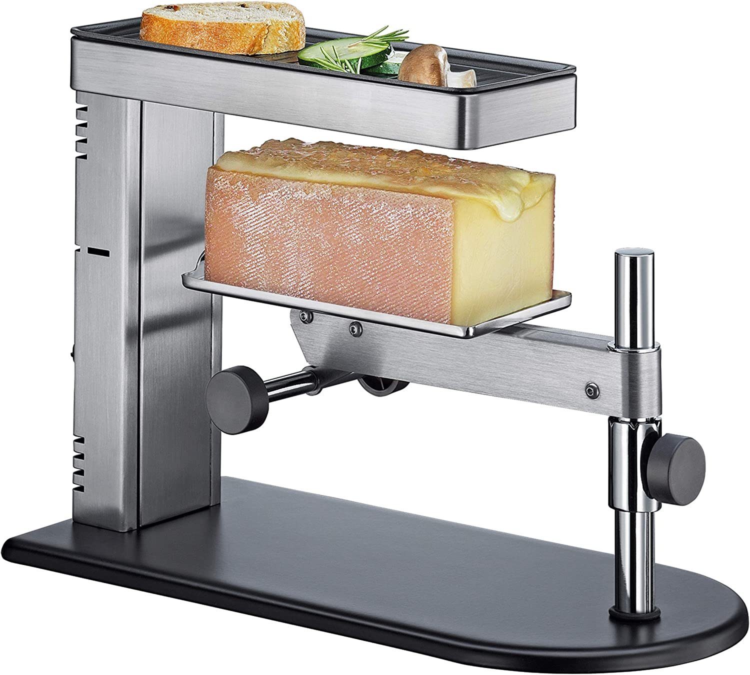 Spring Raclette, 1 Raclettepfännchen, Raclette Ofen 600 Watt Tischgrill Edelstahl