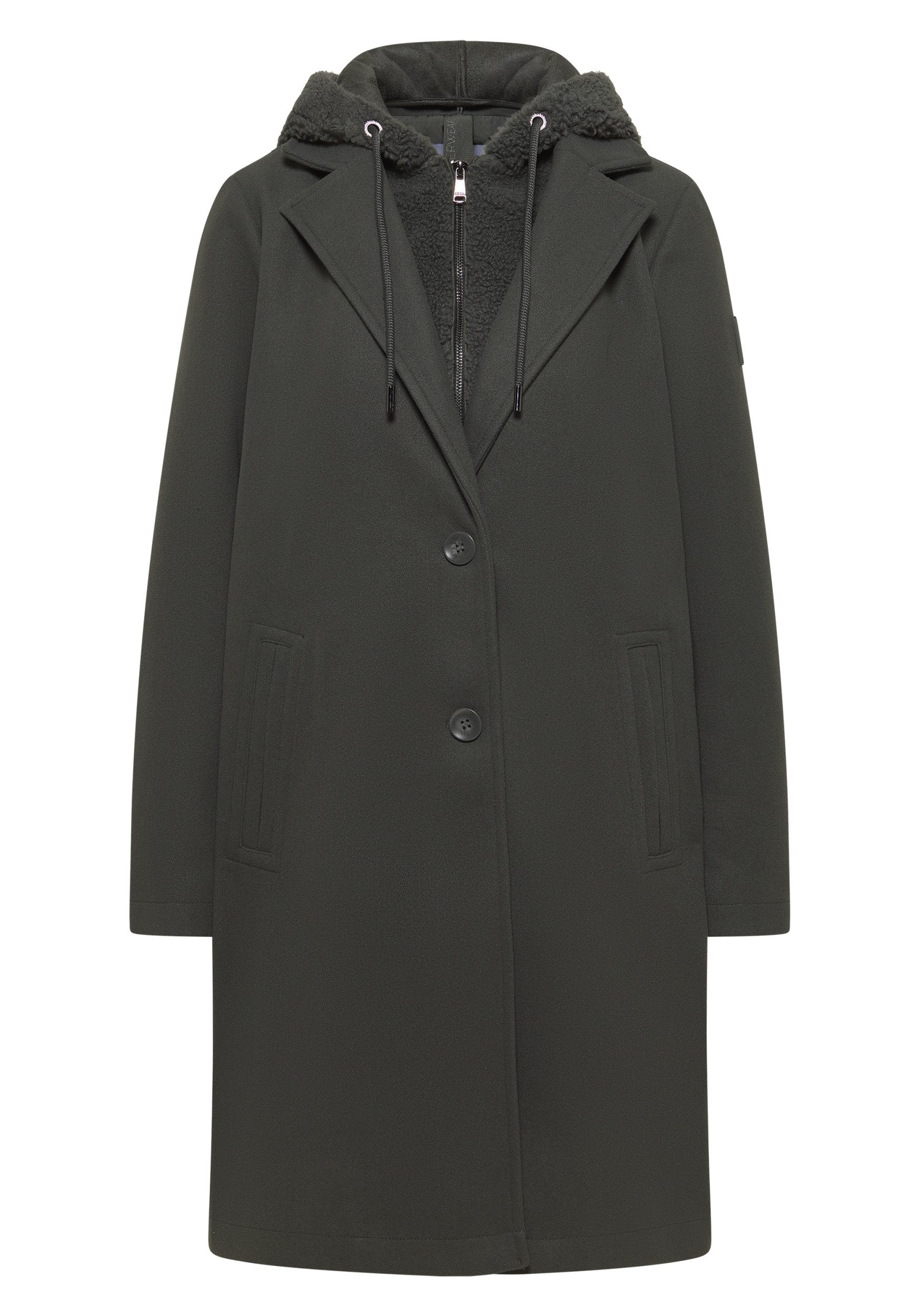 CECIL Wollmantel Fake Wool Coat w. detachable T günstig online kaufen