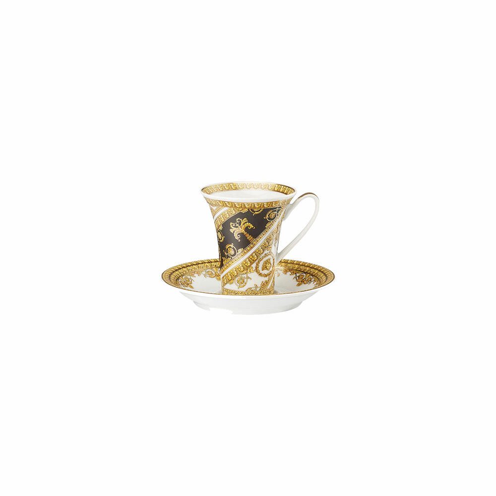 Rosenthal meets Versace Espressotasse I Love Baroque, Porzellan, mit Untertasse