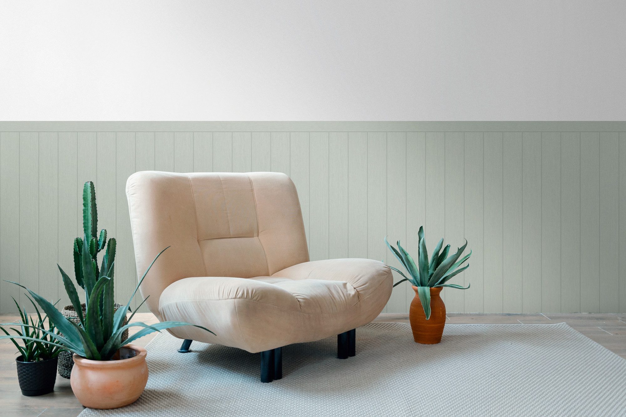 living walls Vliestapete Wallpanel Tapete Wandpaneele Mustertapete Holzpaneele Natur, strukturiert, matt, (1 St), Vliestapete Holz-Optik für Schlafzimmer Küche Wohnzimmer Wandpaneele