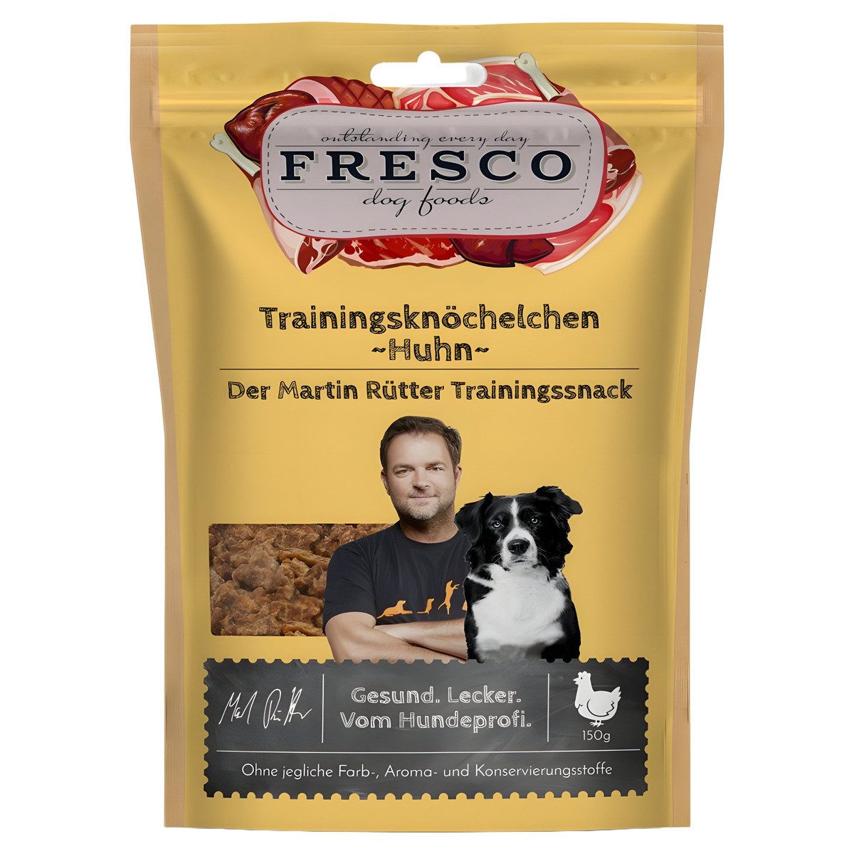 Fresco Dog Martin Rütter Trainingsknöchelchen Huhn 150 g, Snack für: Hund von Fresco Dog