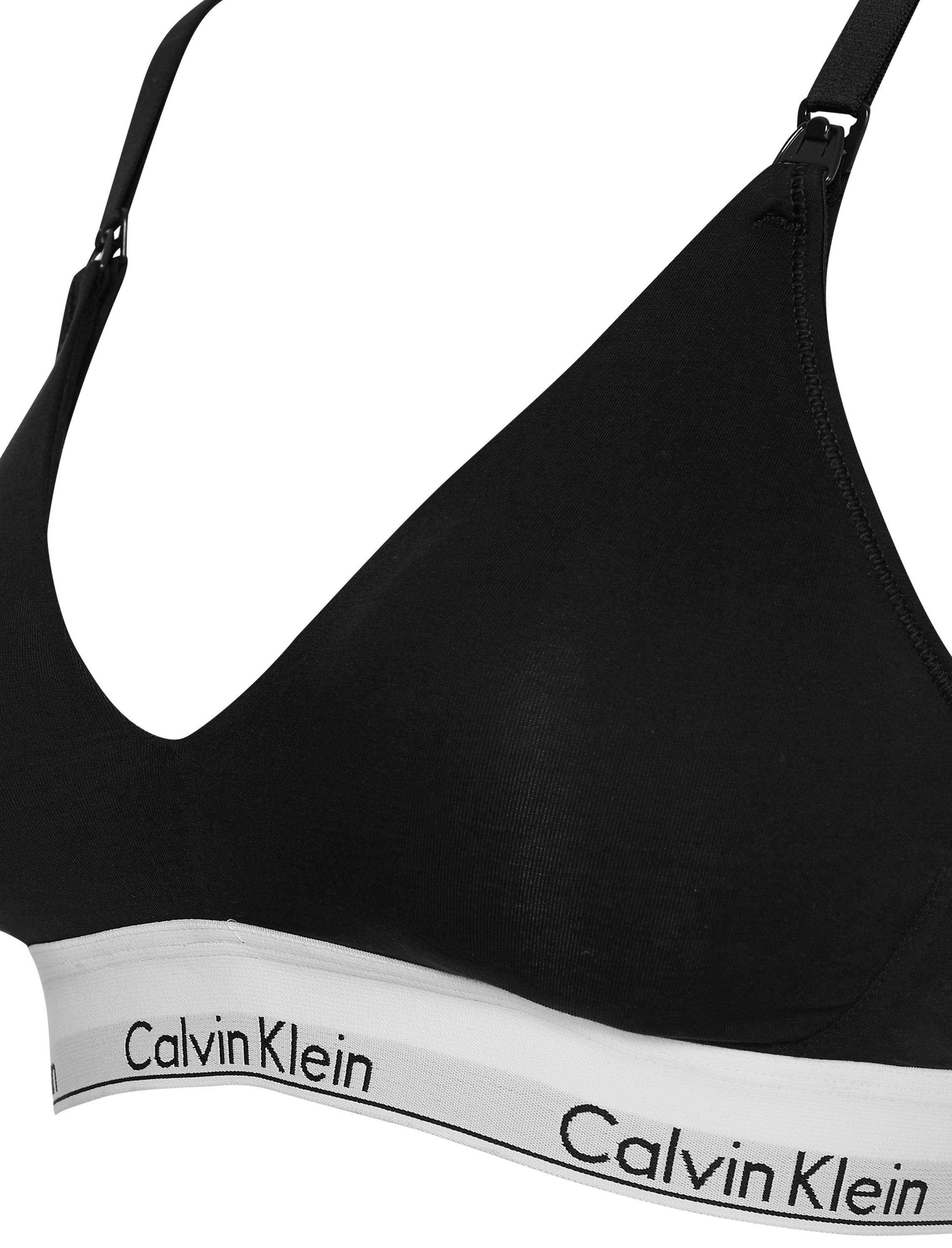 Calvin Klein Logo Unterbrustband schwarz Underwear Still-BH mit