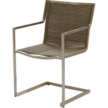 etc-shop Stuhl, 5-Teilige Tisch Sitz Gruppe Grau Außen Garten Balkon Stühle Sitz-Ecke
