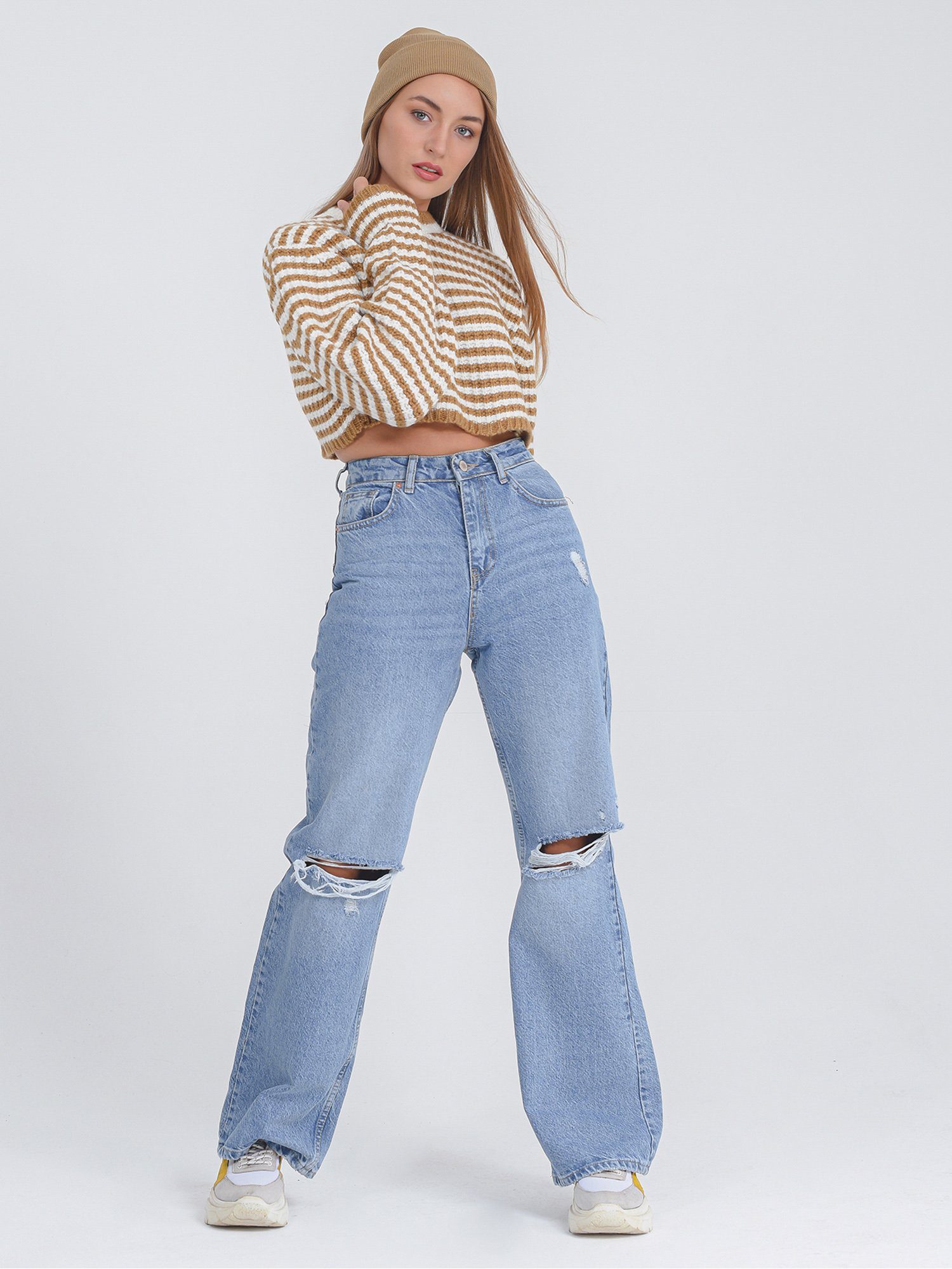 Freshlions Weite Jeans 'CECILE' Jeans Freshlions