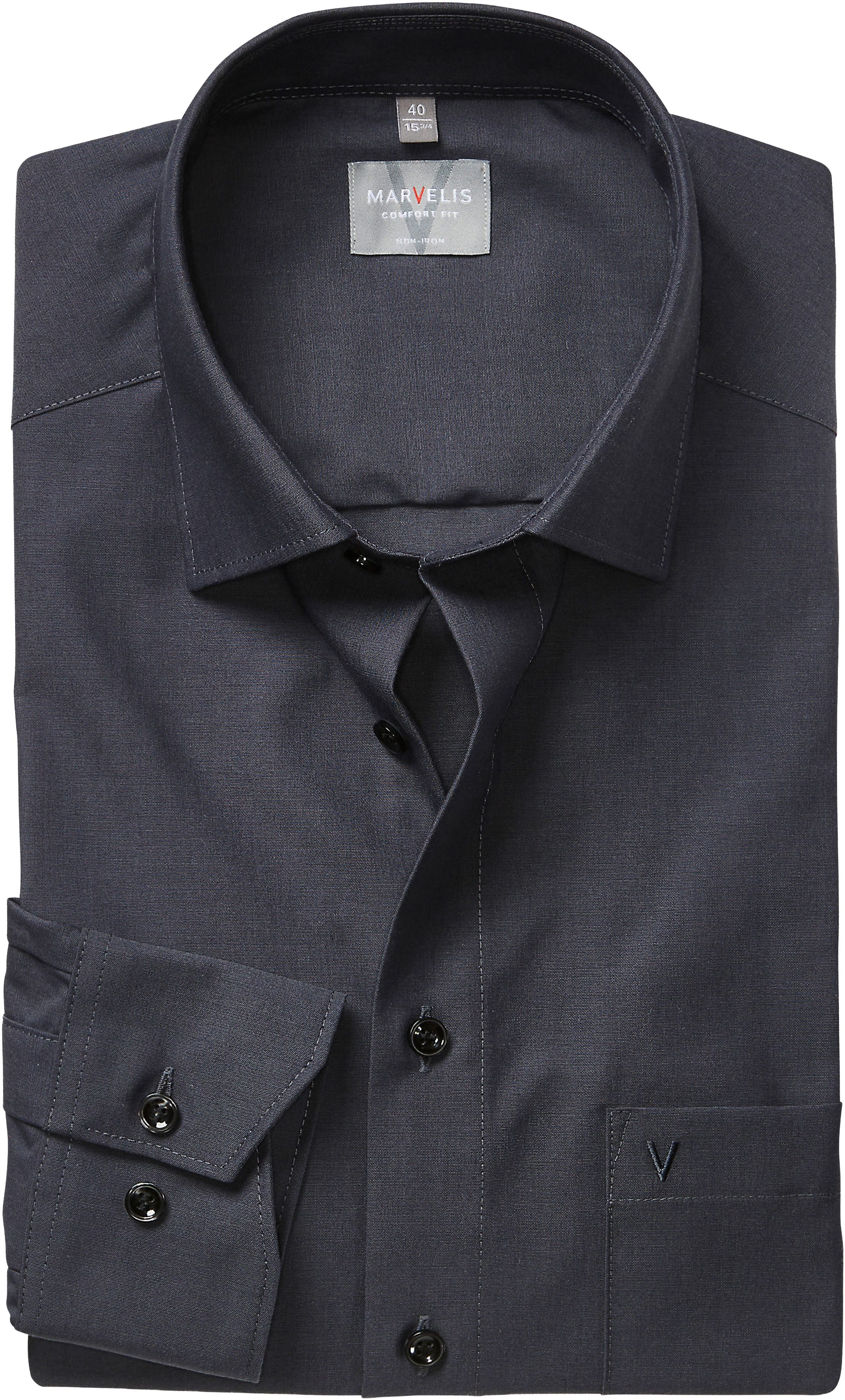 MARVELIS Langarmhemd Businesshemd, comfort fit, New-Kentkragen günstig online kaufen