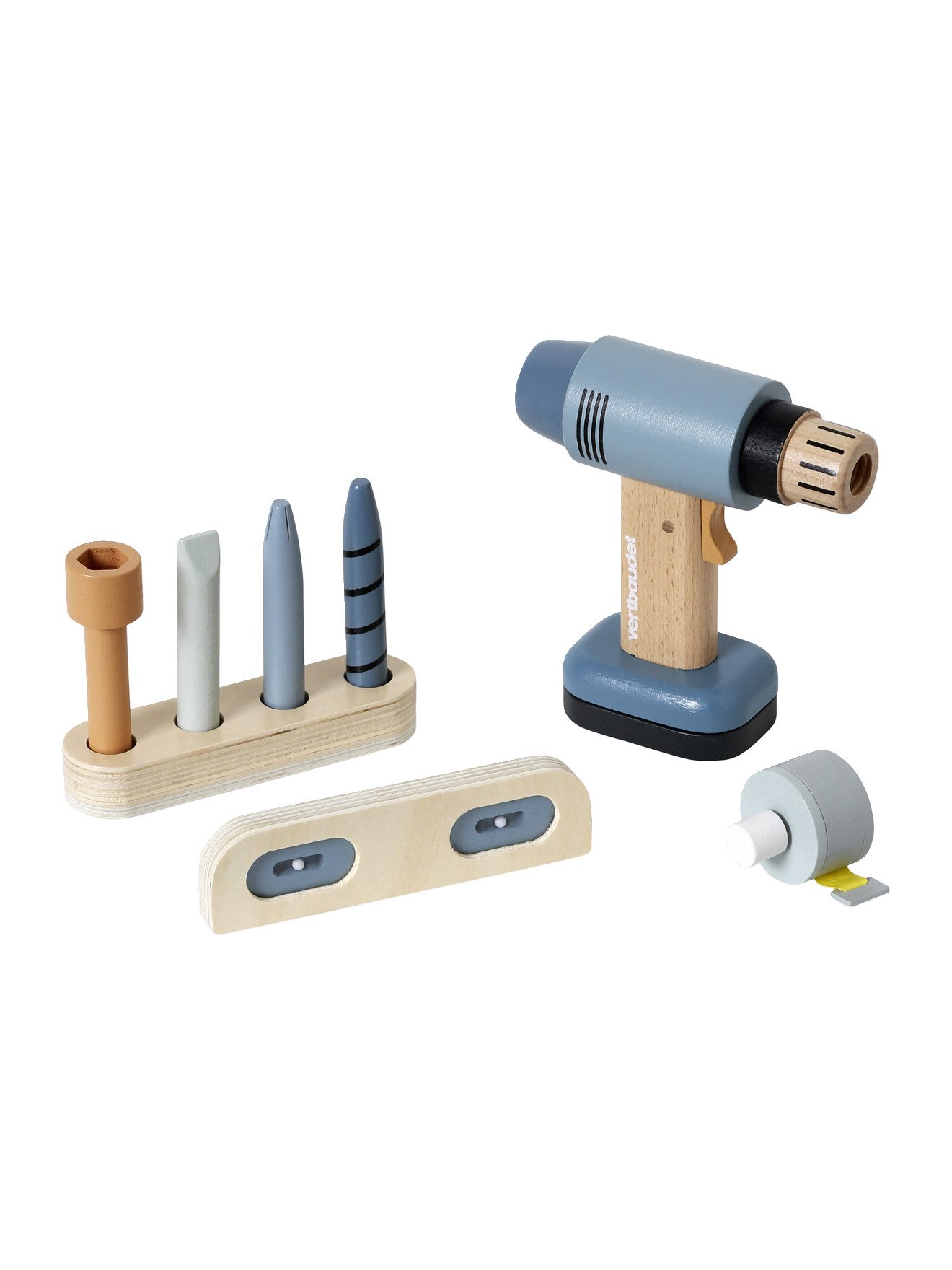 vertbaudet Spielwerkbank Kinder Akkuschrauber-Set, Holz FSC® günstig online kaufen