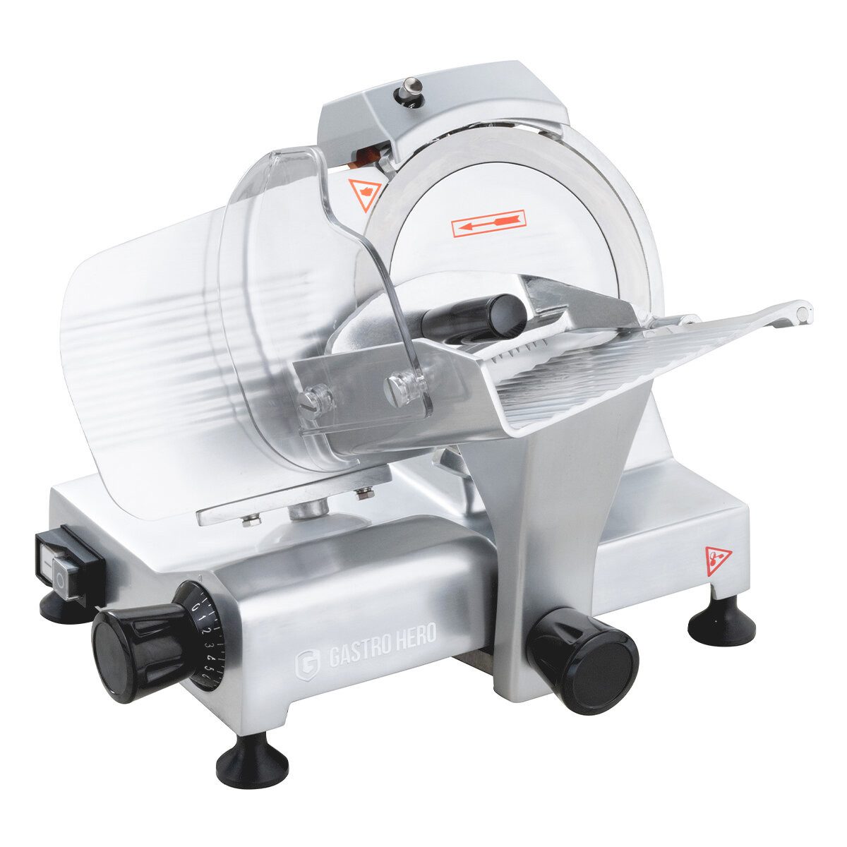 GastroHero Elektromesser Aufschnittmaschine ASM195, Wurstschneidemaschine, 120 W