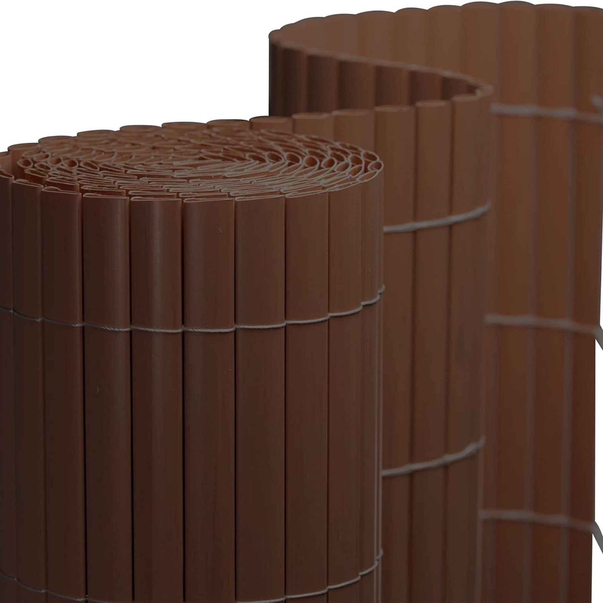 jarolift Sichtschutzzaunmatten PVC Sichtschutzmatte, 80 x 300 cm, braun, (1-St), langlebig, witterungsbeständig, pflegeleicht, für Garten, Balkon