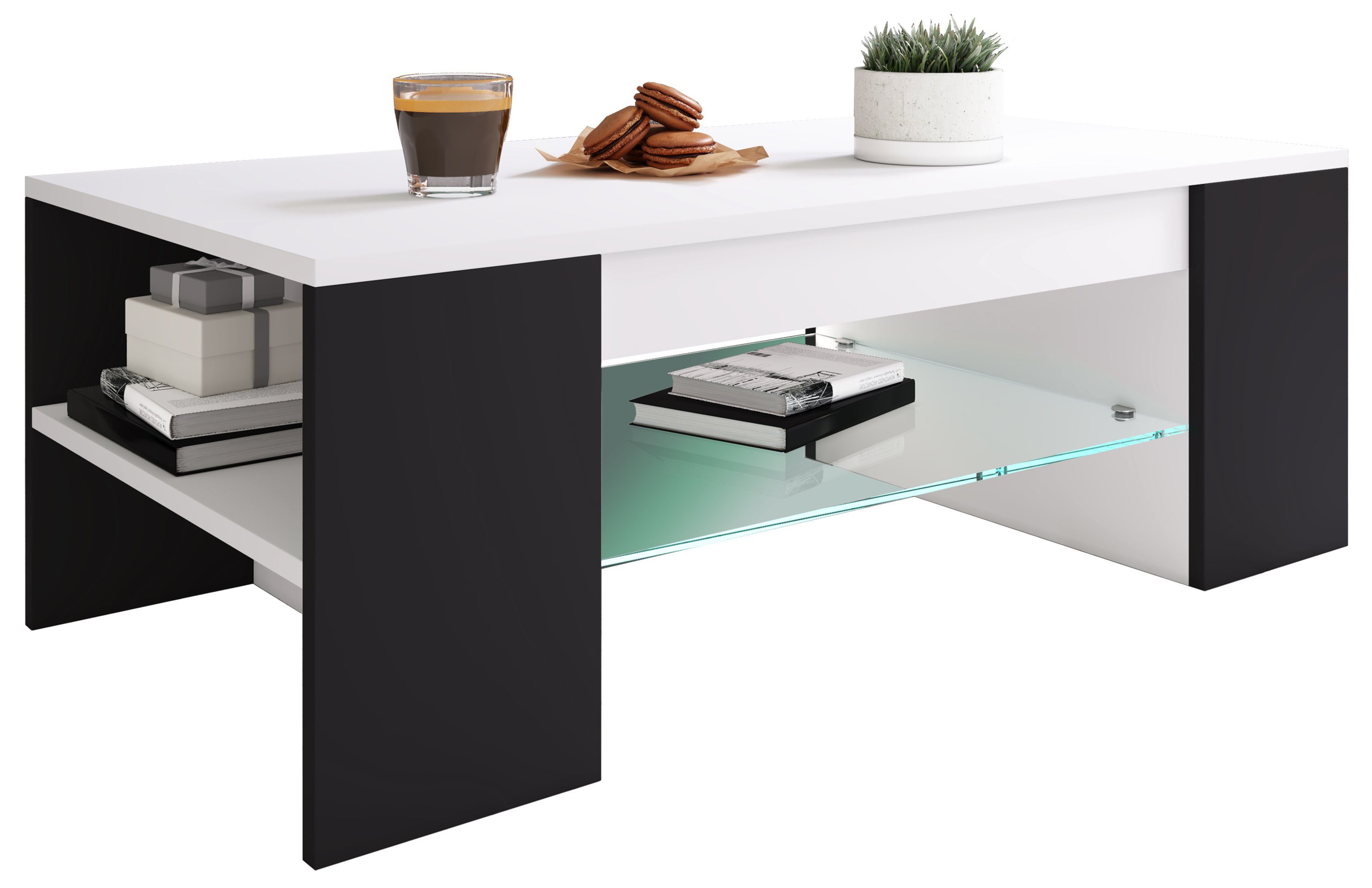 VCM Couchtisch Holz Sofatisch Couchtisch Schublade günstig online kaufen