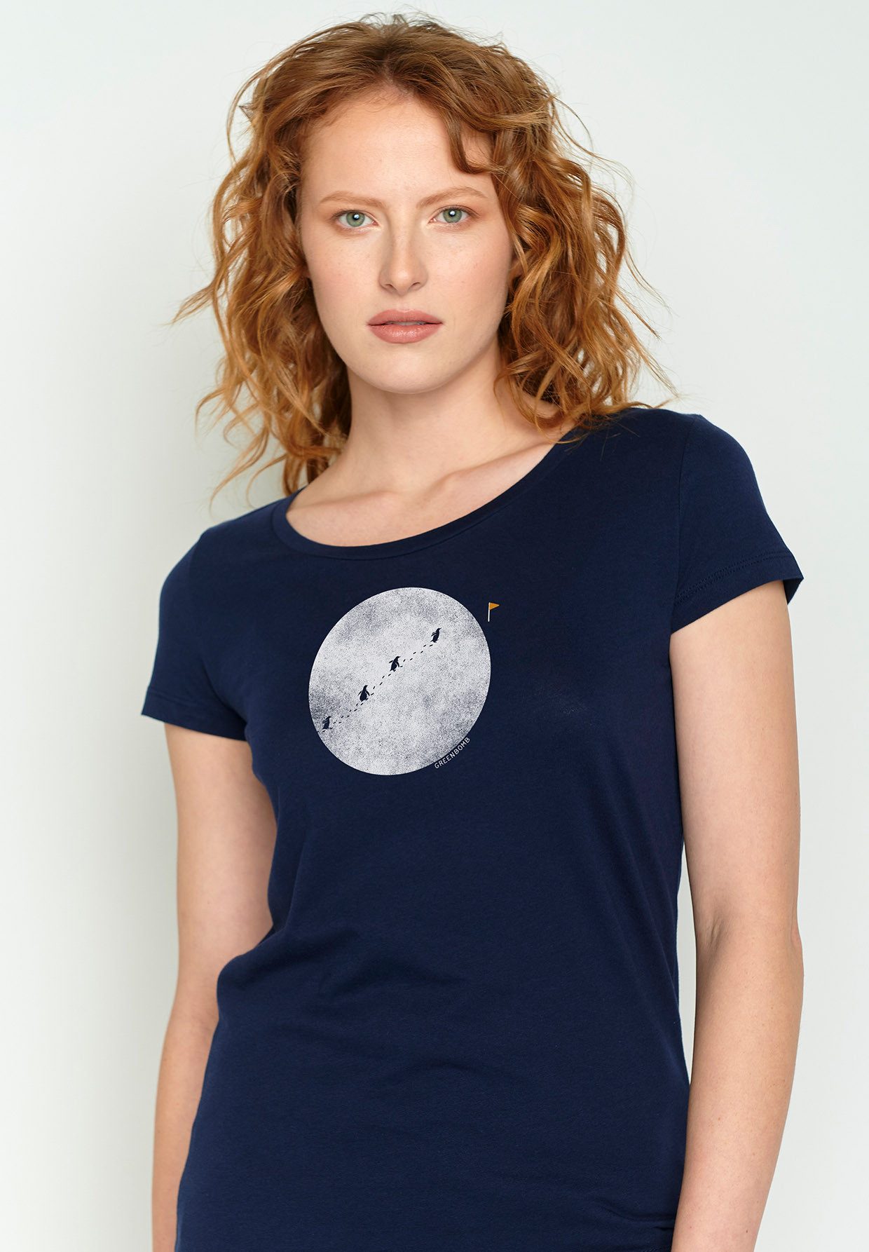 GreenBomb T-Shirt Nature Penguin Hike (1-tlg)