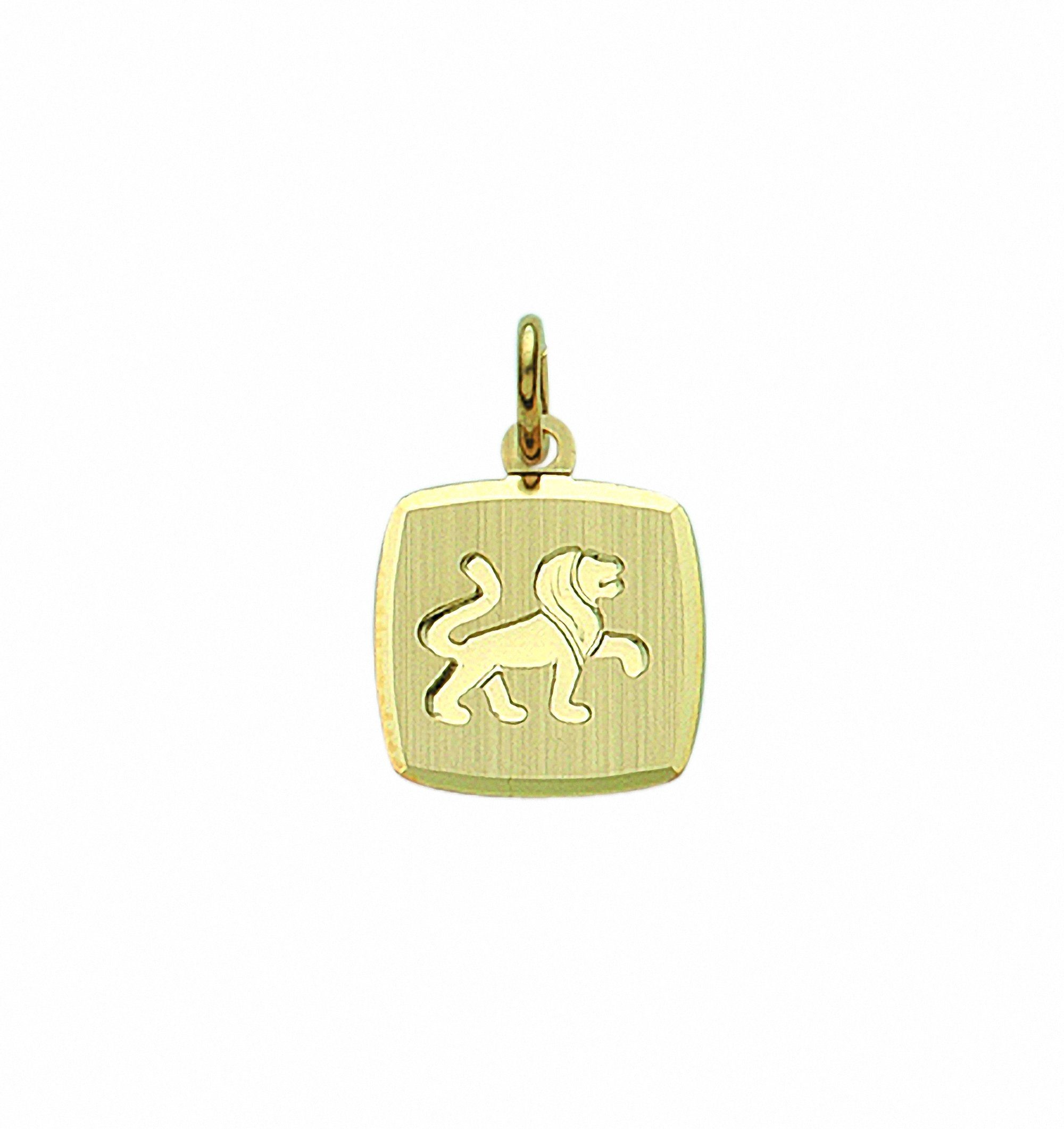 Adelia´s Kette mit Anhänger Schmuckset Halskette Sternzeichen - Löwe, mit Gold 333 Set Anhänger