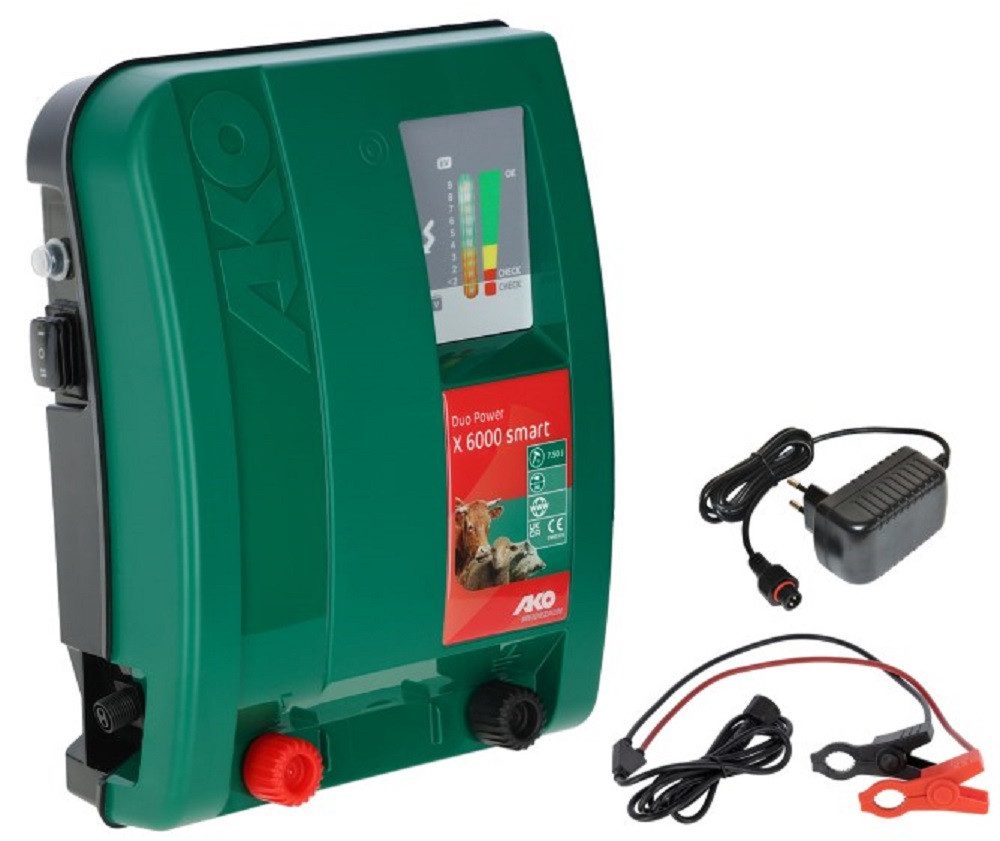 Kerbl Weidezaungerät Kerbl AKO Duo Power X6000 smart Weidezaungerät, 372876