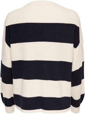 ONLY Strickpullover ONLATIA L/S STRIPE PULLOVER KNT NOOS