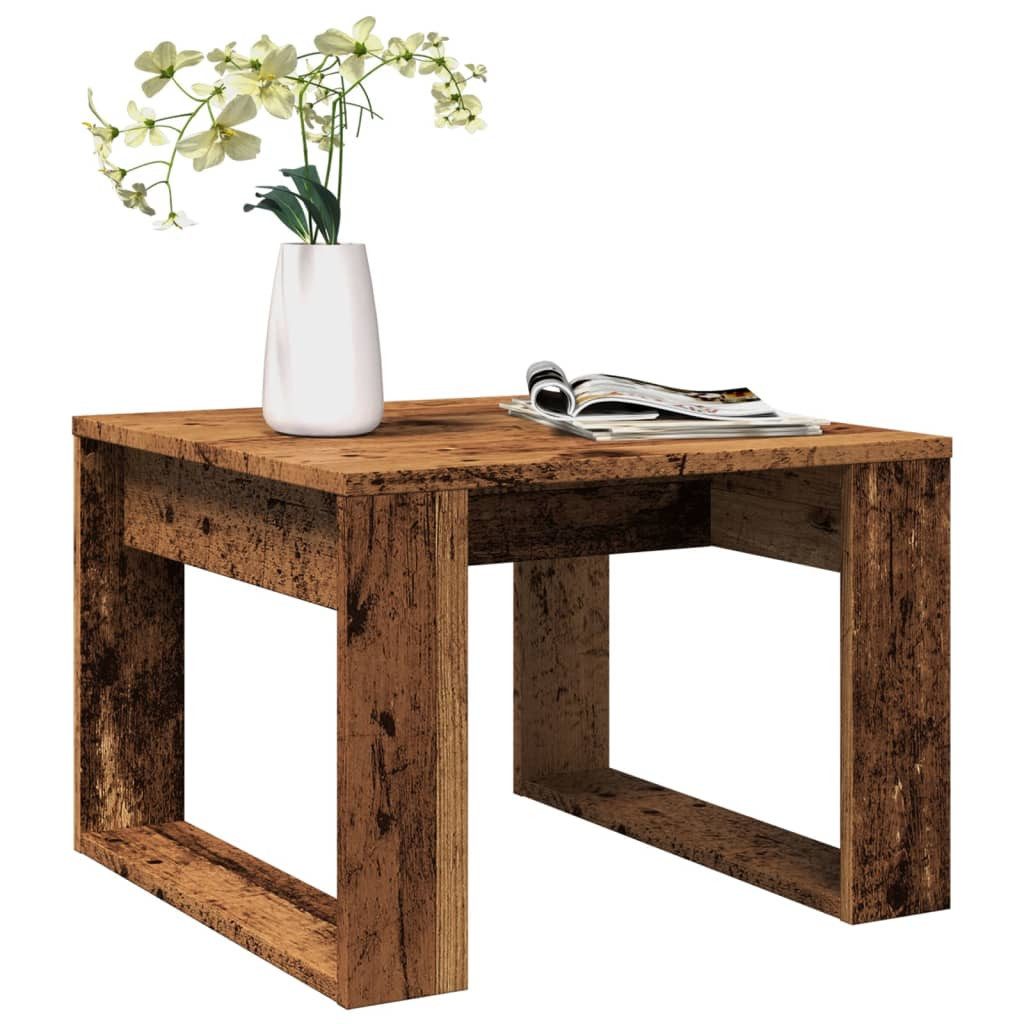 vidaXL Beistelltisch 50 x 50 cm Beistelltisch Holzwerkstoff 50x50x35 cm Altholz-Optik für W