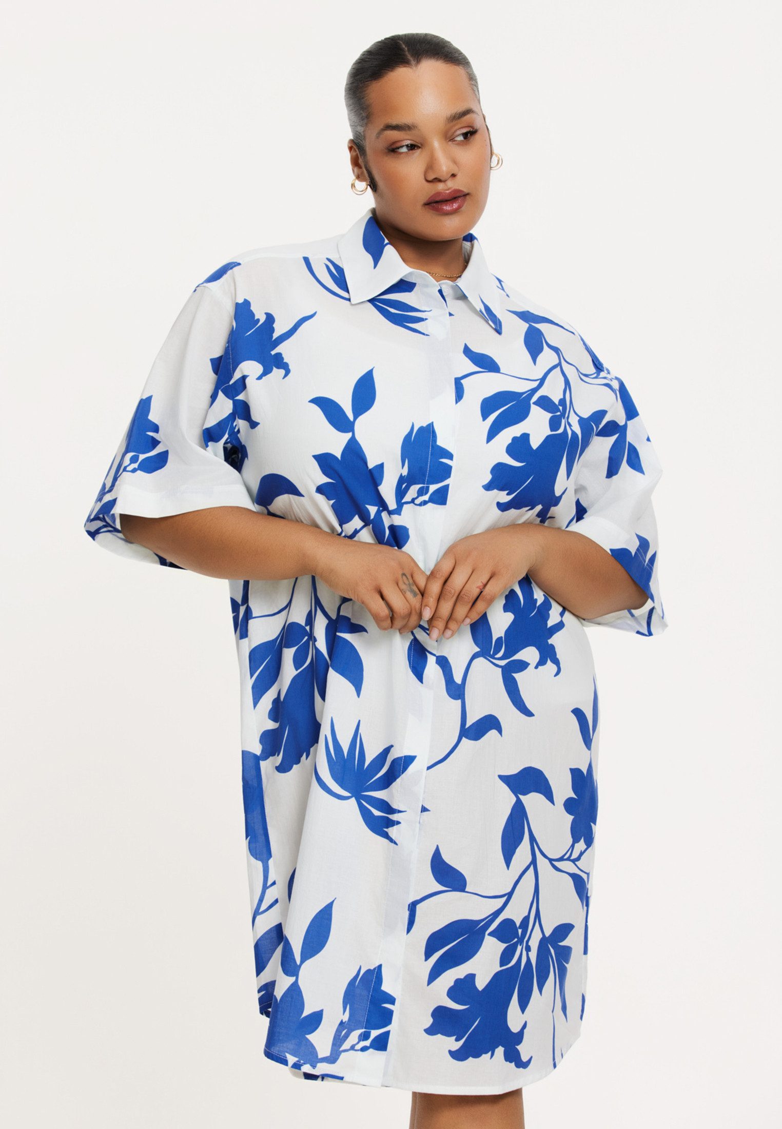 A-Linien-Kleid Damen Kleid mit Druck