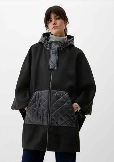 s.Oliver Funktionsweste Poncho aus Wollmix