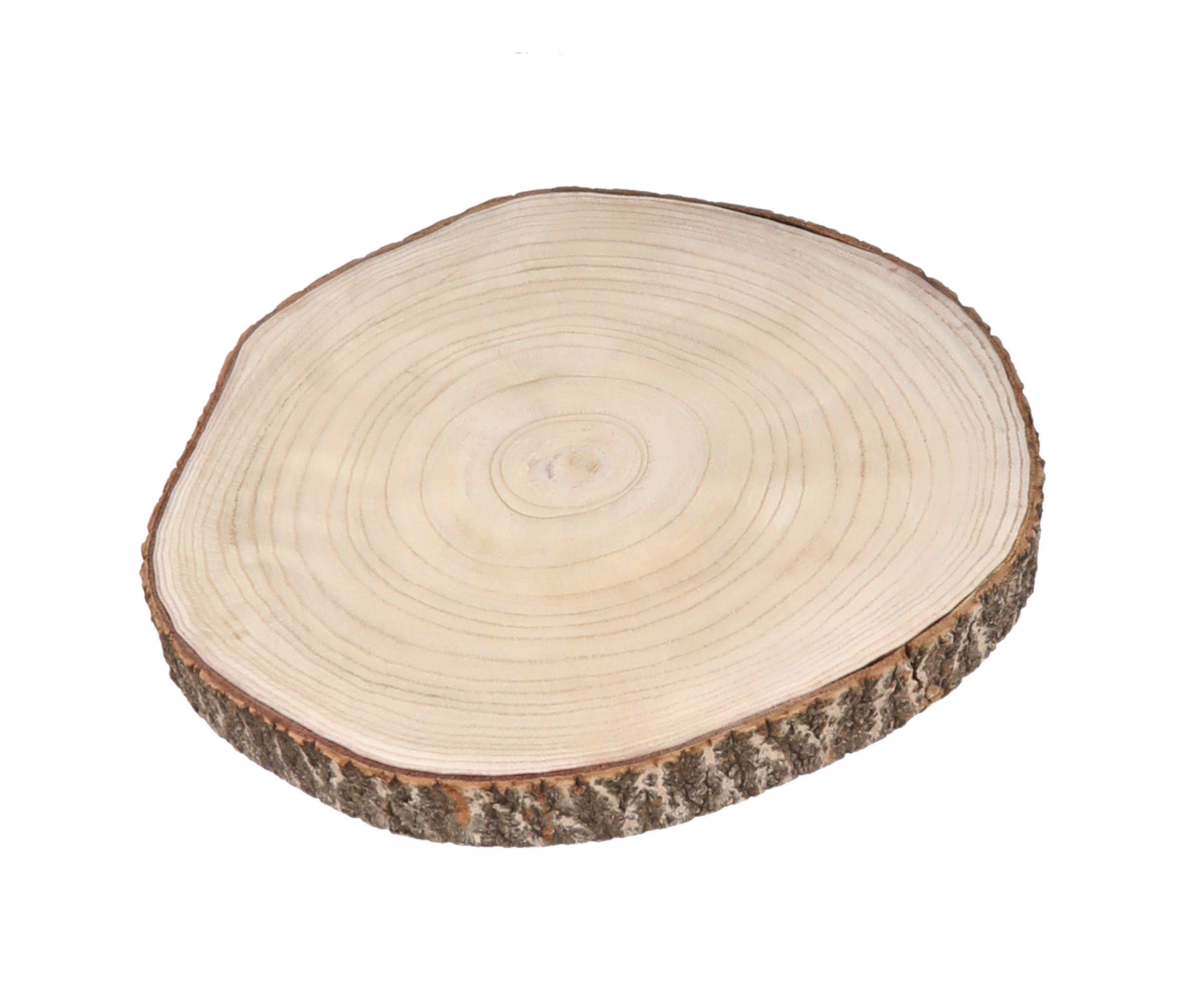 Spetebo Dekoobjekt XL Echtholz Baumscheibe natur - Ø 40-45 cm (Stück, 1 St., Holz Baumscheibe), Holzscheibe zum Dekorieren, Bemalen oder Brandmalen