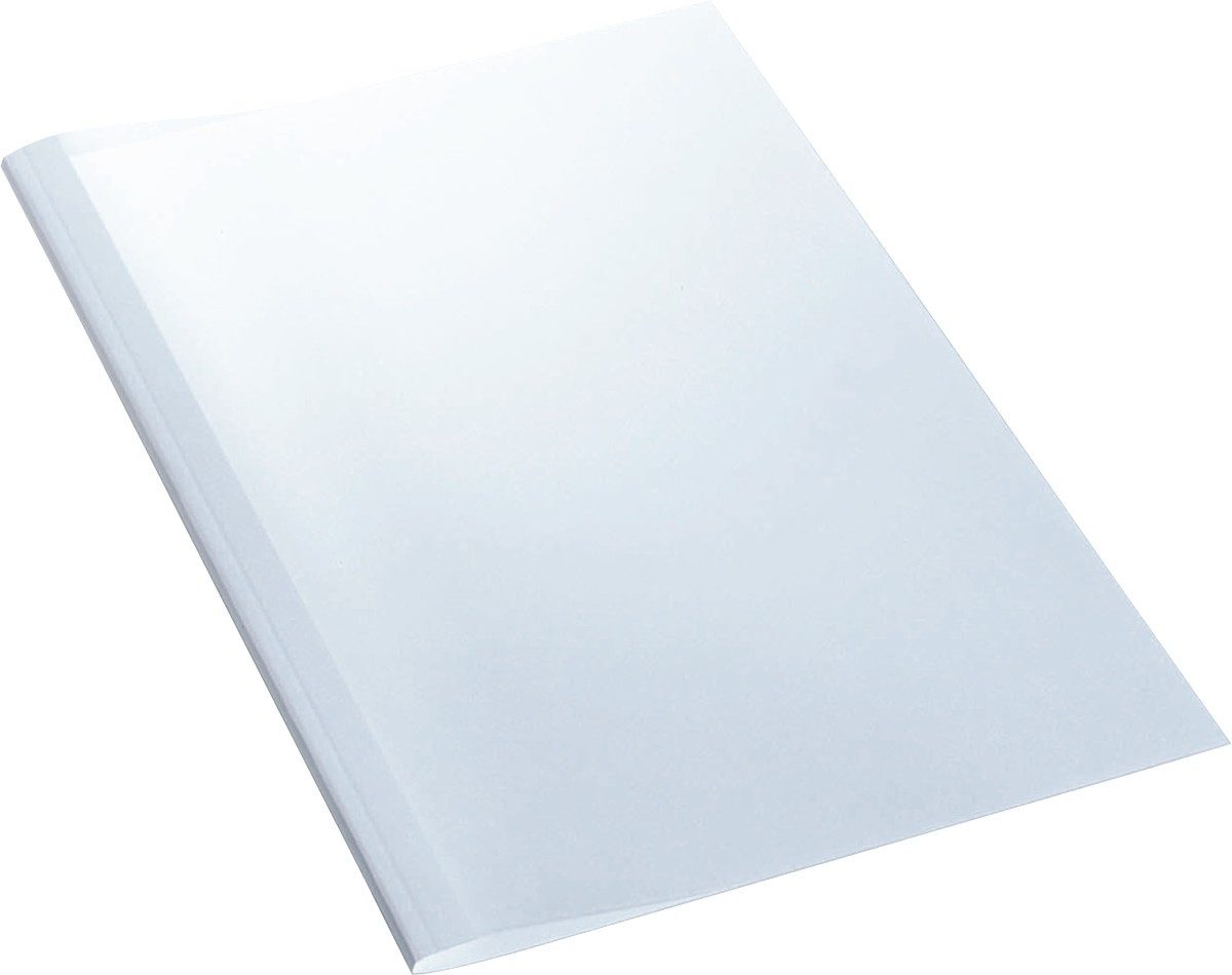 LEITZ Thermo-Bindemappe Thermobindemappen Standard A4 3mm weiß VE=100 Stück, (