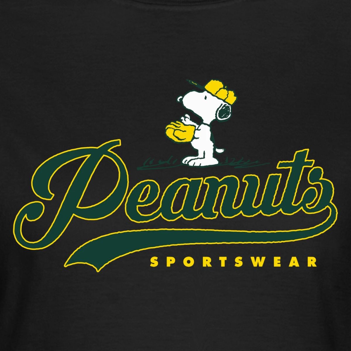 Spreadshirt T-Shirt Peanuts Snoopy Baseball Sportswear Frauen T-Shirt (1-tlg) Slim Fit, fällt klein aus