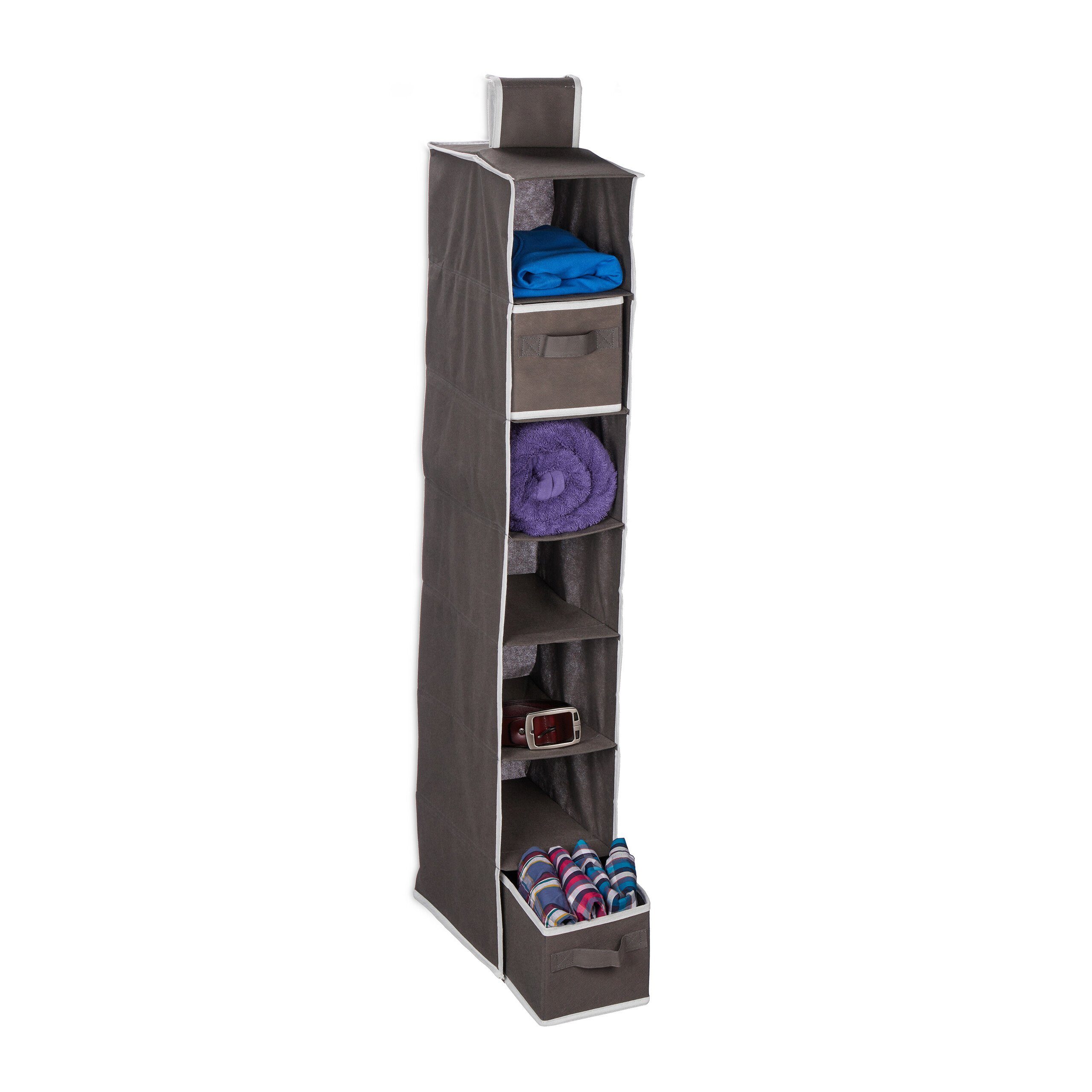 relaxdays Hängeregal Kleiderschrank 7 Fächer, 1-tlg.