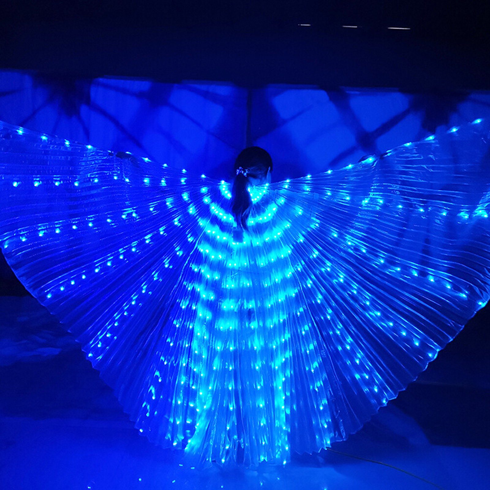 SEEZSSA Kostüm-Flügel LED-Flügel für Erwachsene,‎LED Isis Schmetterling  Wings Erwachsene, 145 cm Länge leuchtende Bauchtanz-Kostüme Für Bauchtanz,  Shows,Bar