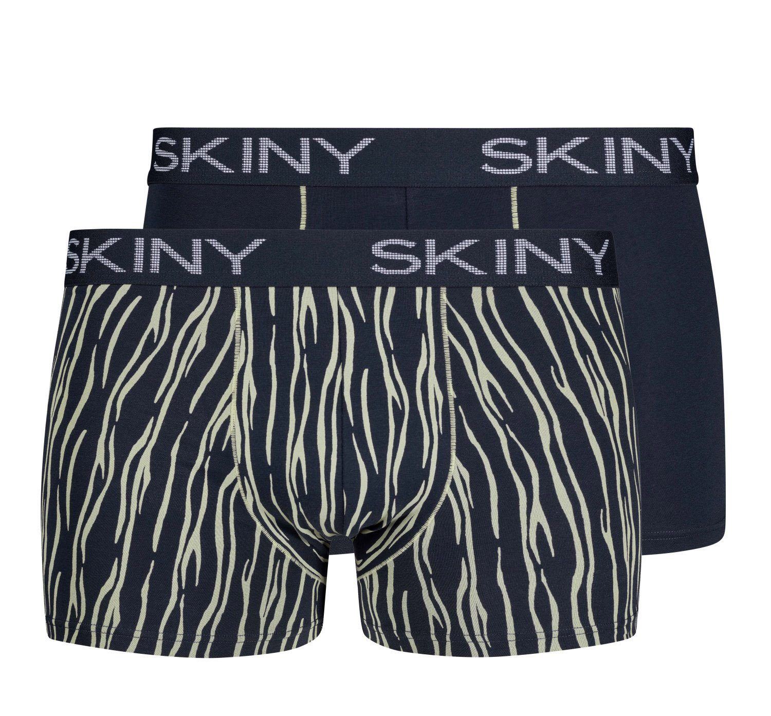 Skiny Retro Pants Doppelpack Herren Boxershorts (2-St) Modisches Design