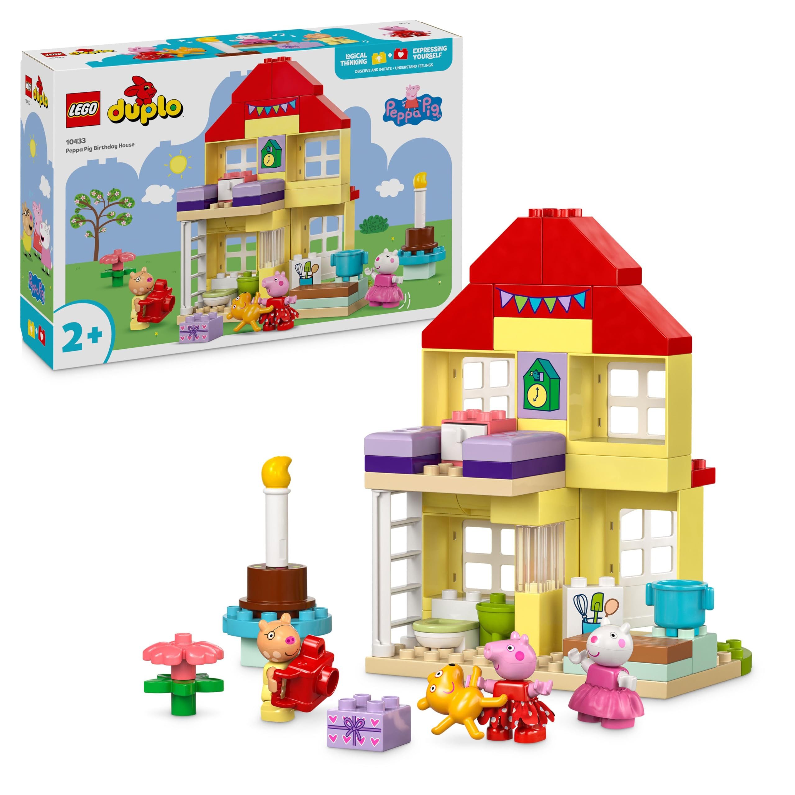 LEGO® DUPLO Peppas Geburtstagshaus 10433 Konstruktions-Spielset, (59 St), 59-teiliges LEGO Bauset