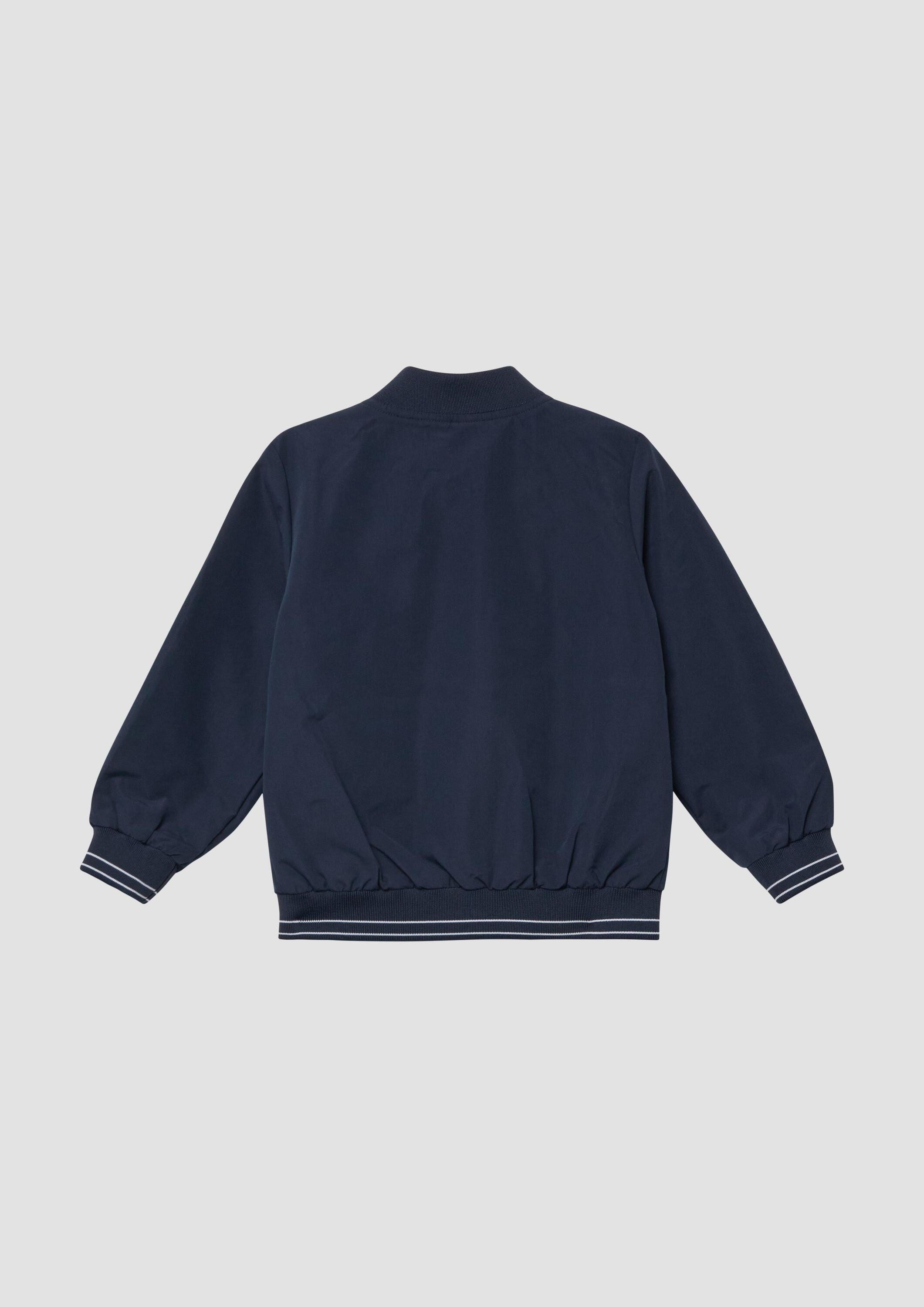 s.Oliver Funktionsjacke Indoor-Jacke Blouson mit Reißverschluss und Streifendetails